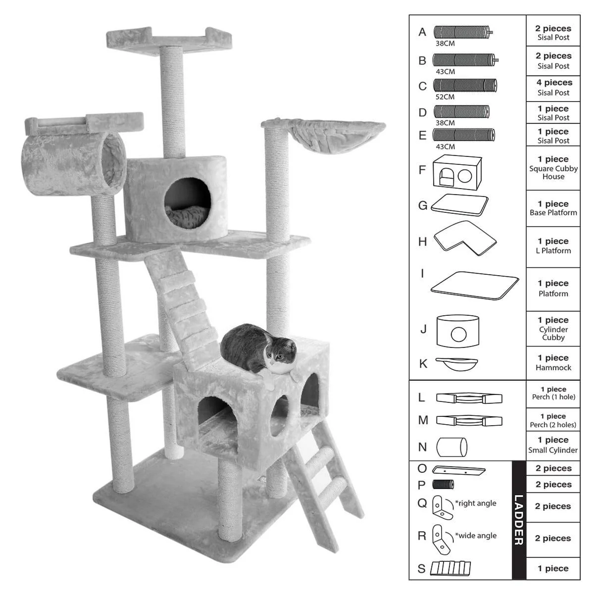 Replacement Parts For Casita Cat Tree 73