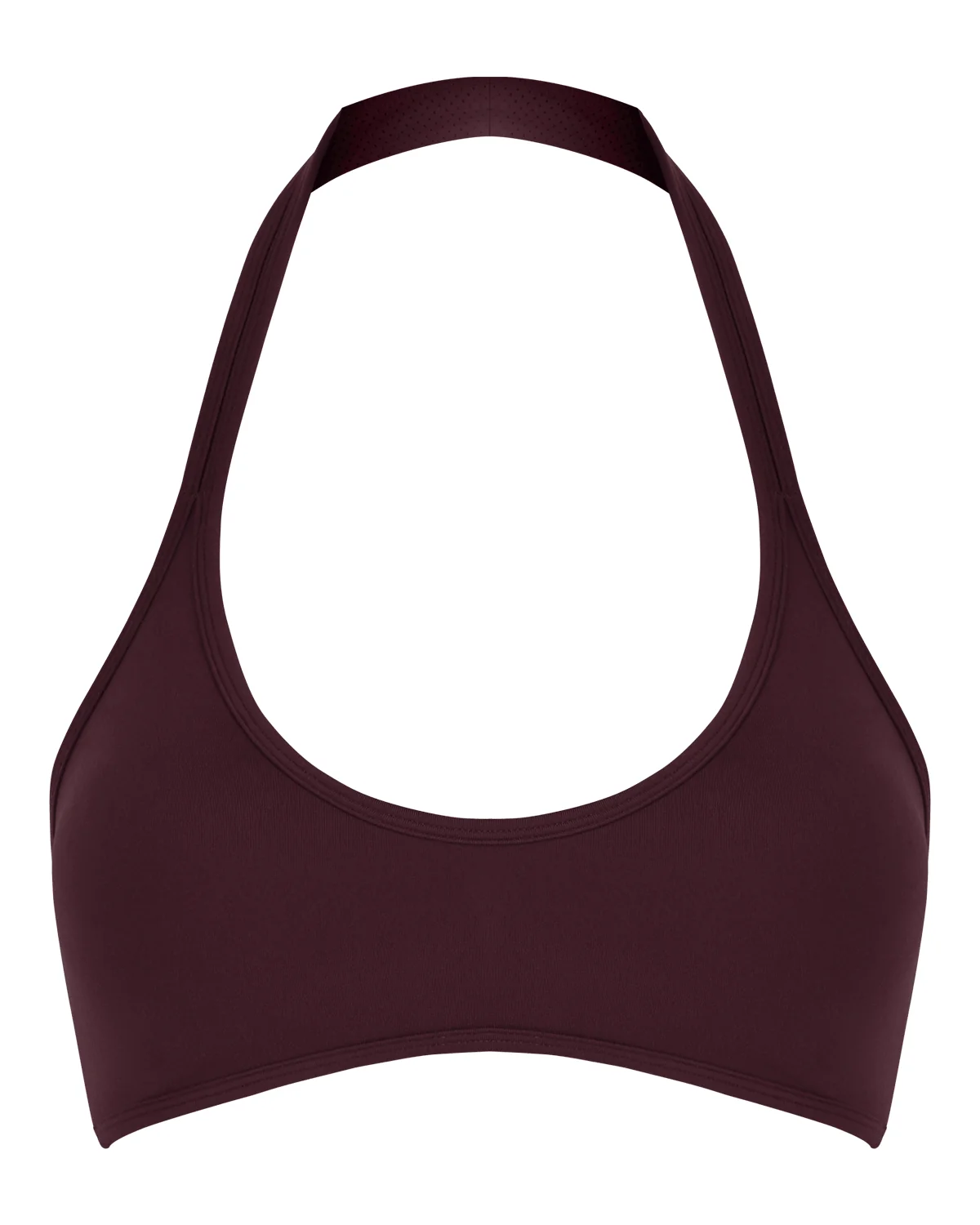 Serenity Soft Halter Contour Crop | Wine
