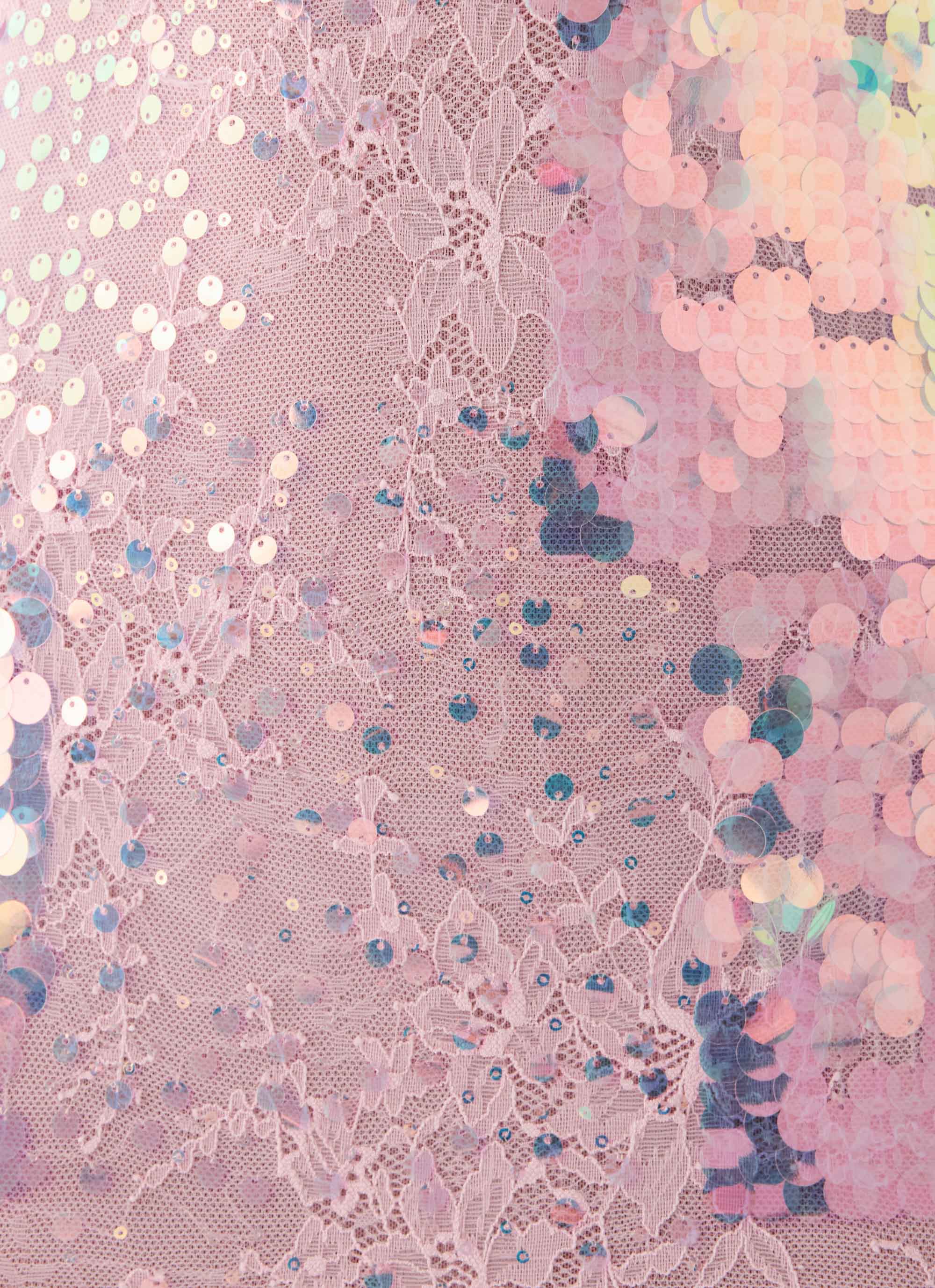 Maral Sequin Mini Dress - Pink - FASHION NOB
