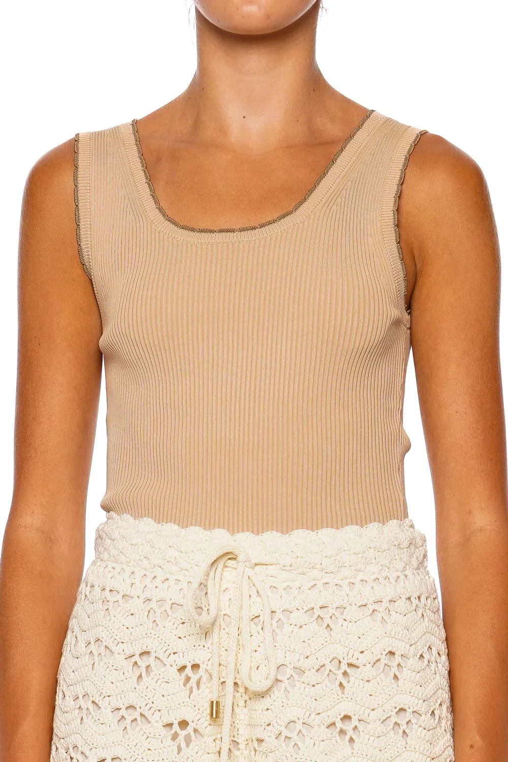 ZIMMERMANN Ascension Macadamia Scallop Scoop Tank