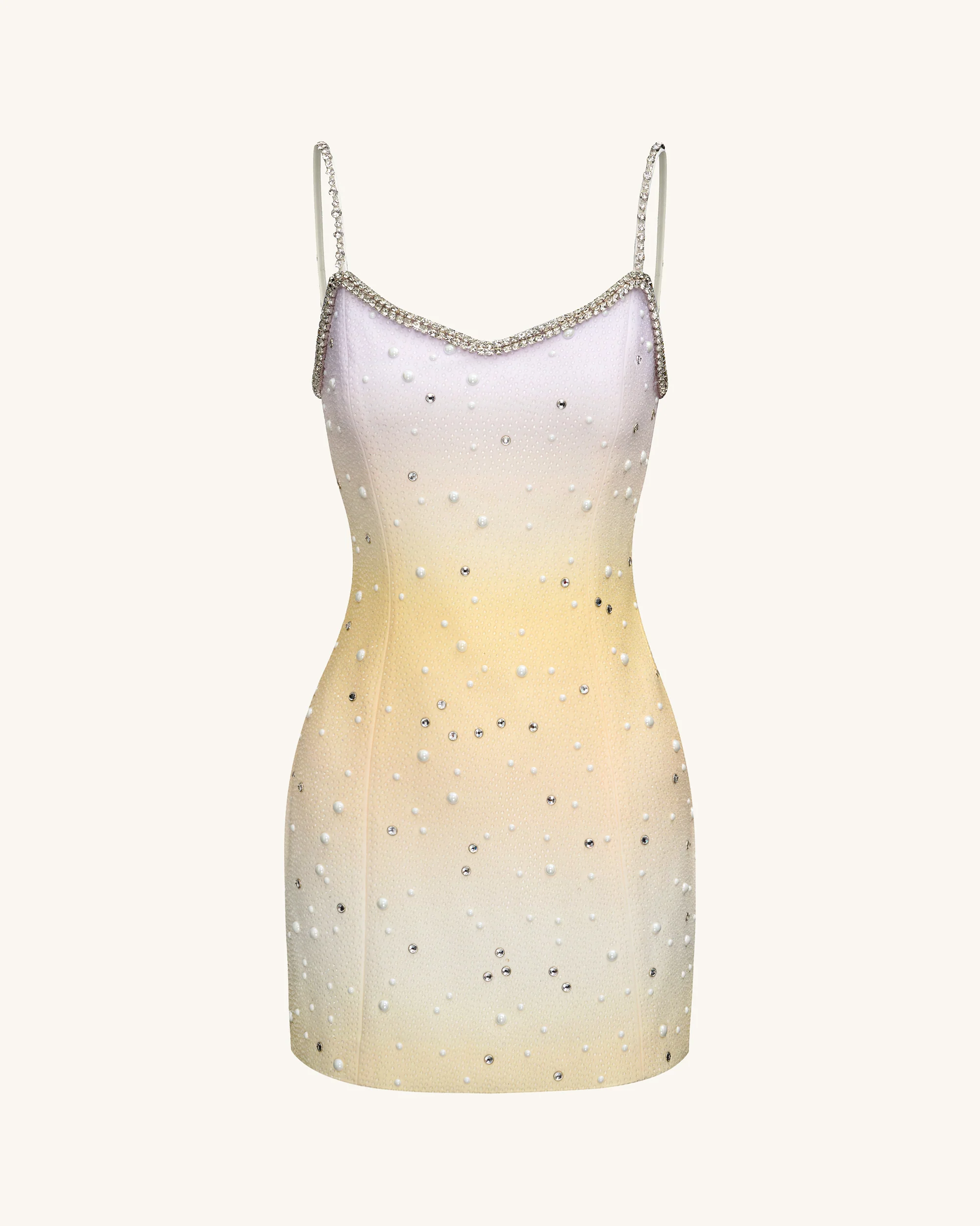 Sophia Crystal Embellished Mini Dress - Multicolor - luluinthesky