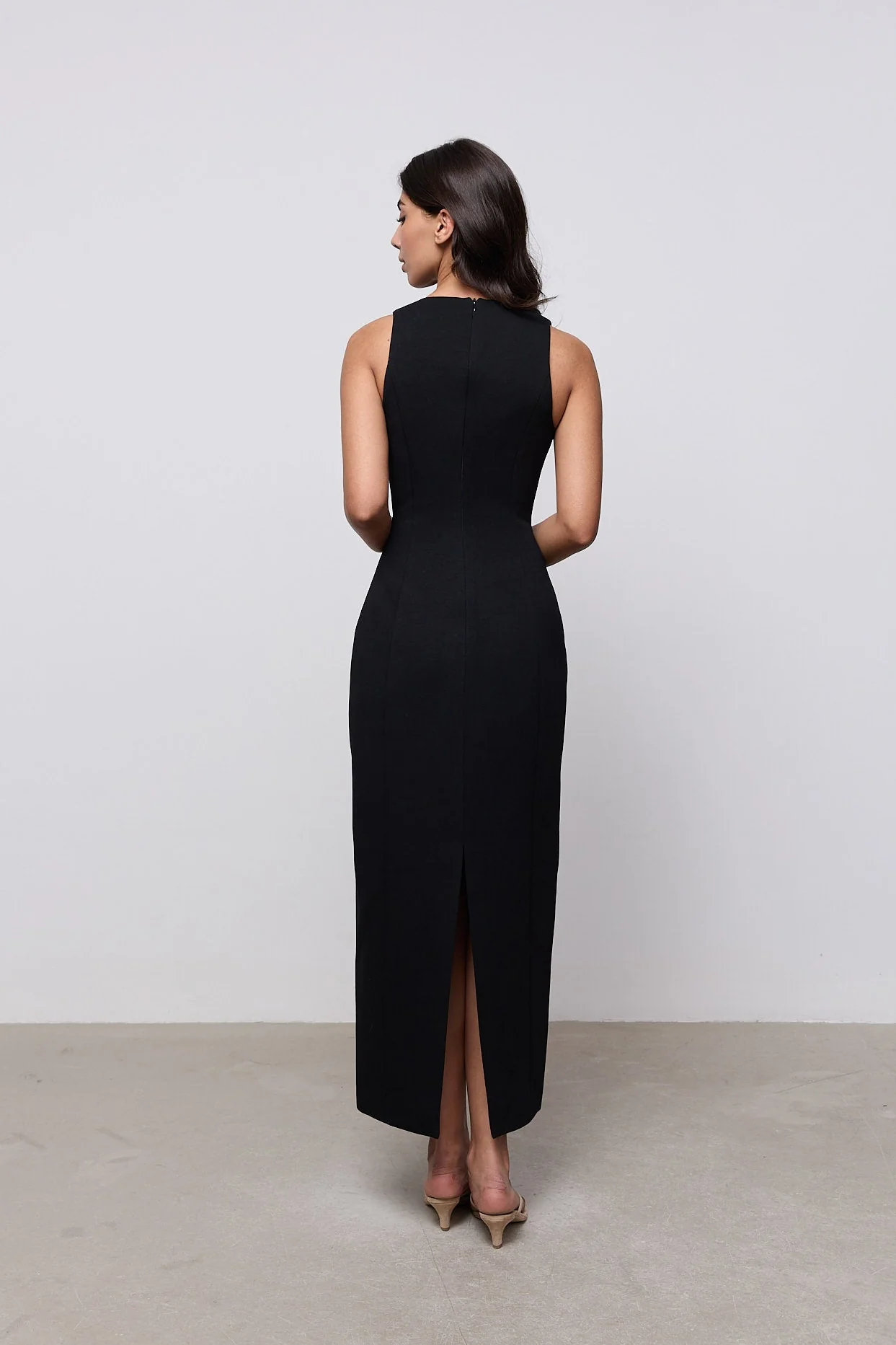 Cotton Mix Midi Dress