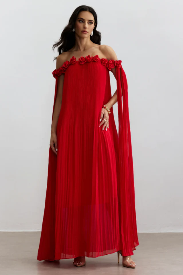 Regina Rosette Detail Maxi Dress