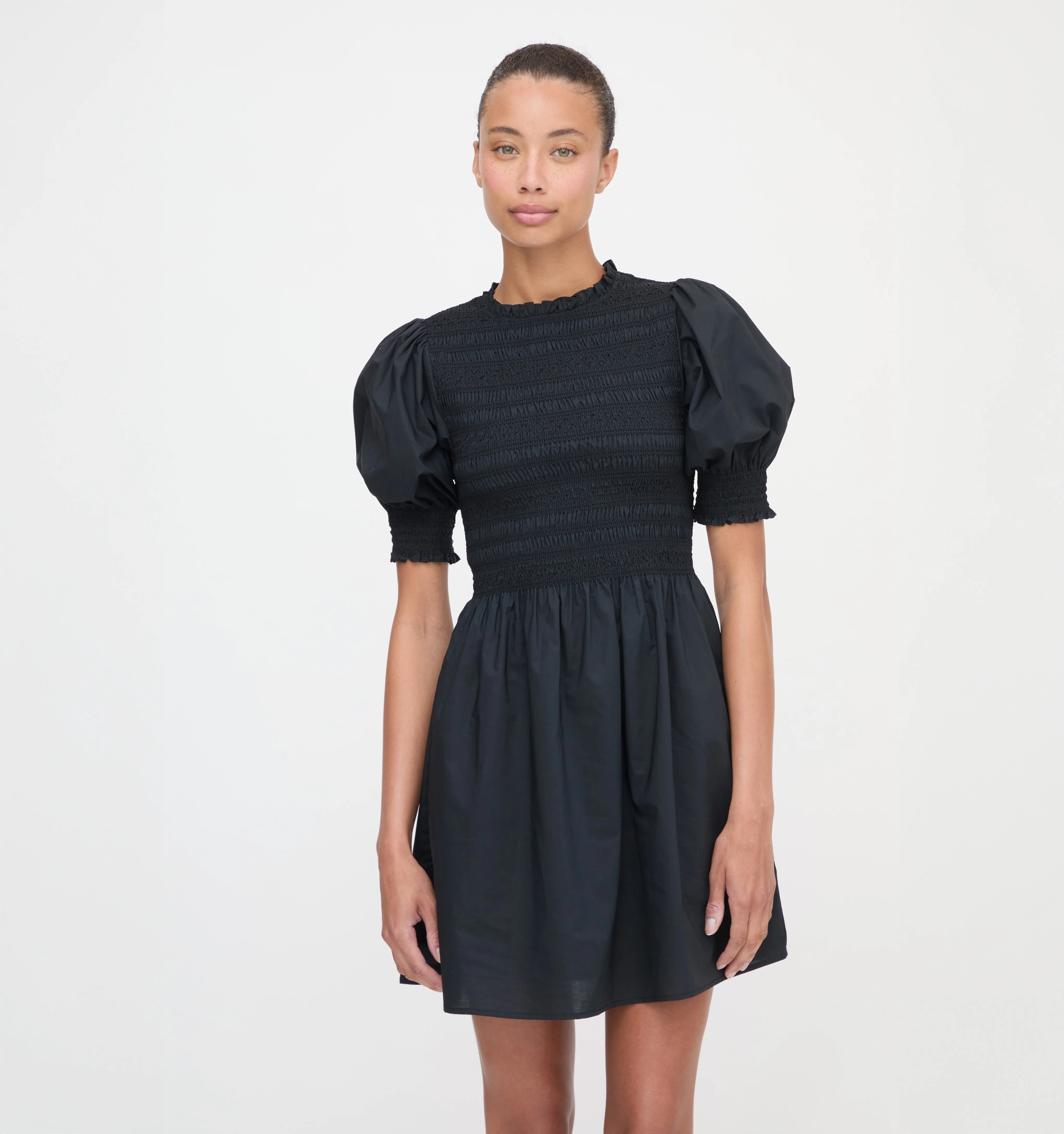 The Vivi Nap Dress - Black Cotton