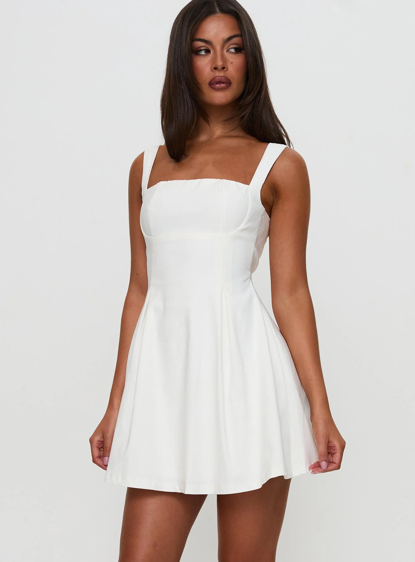 Xanthus Mini Dress White - luluinthesky