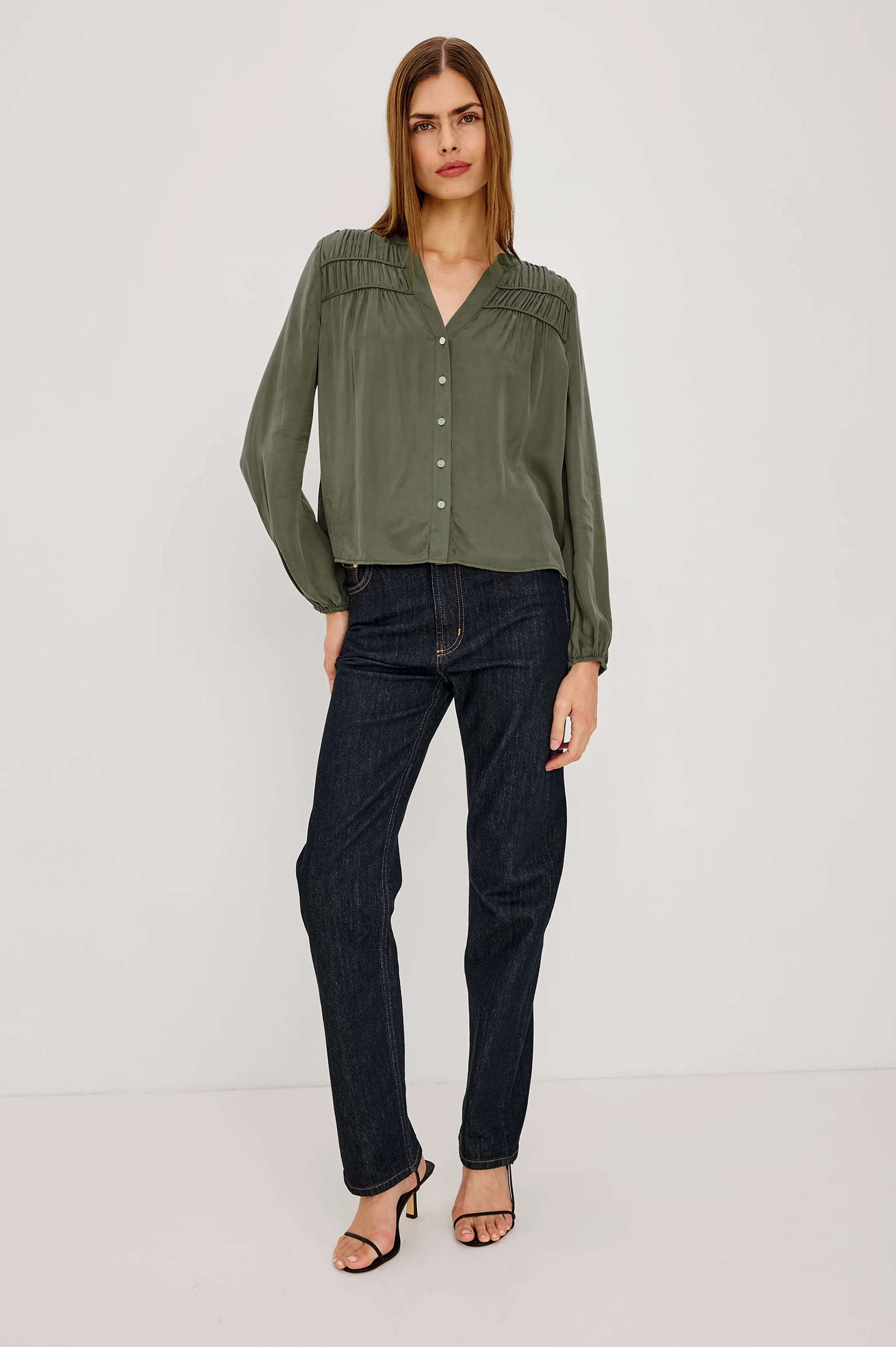 Cadence Shirt - Washed Olive