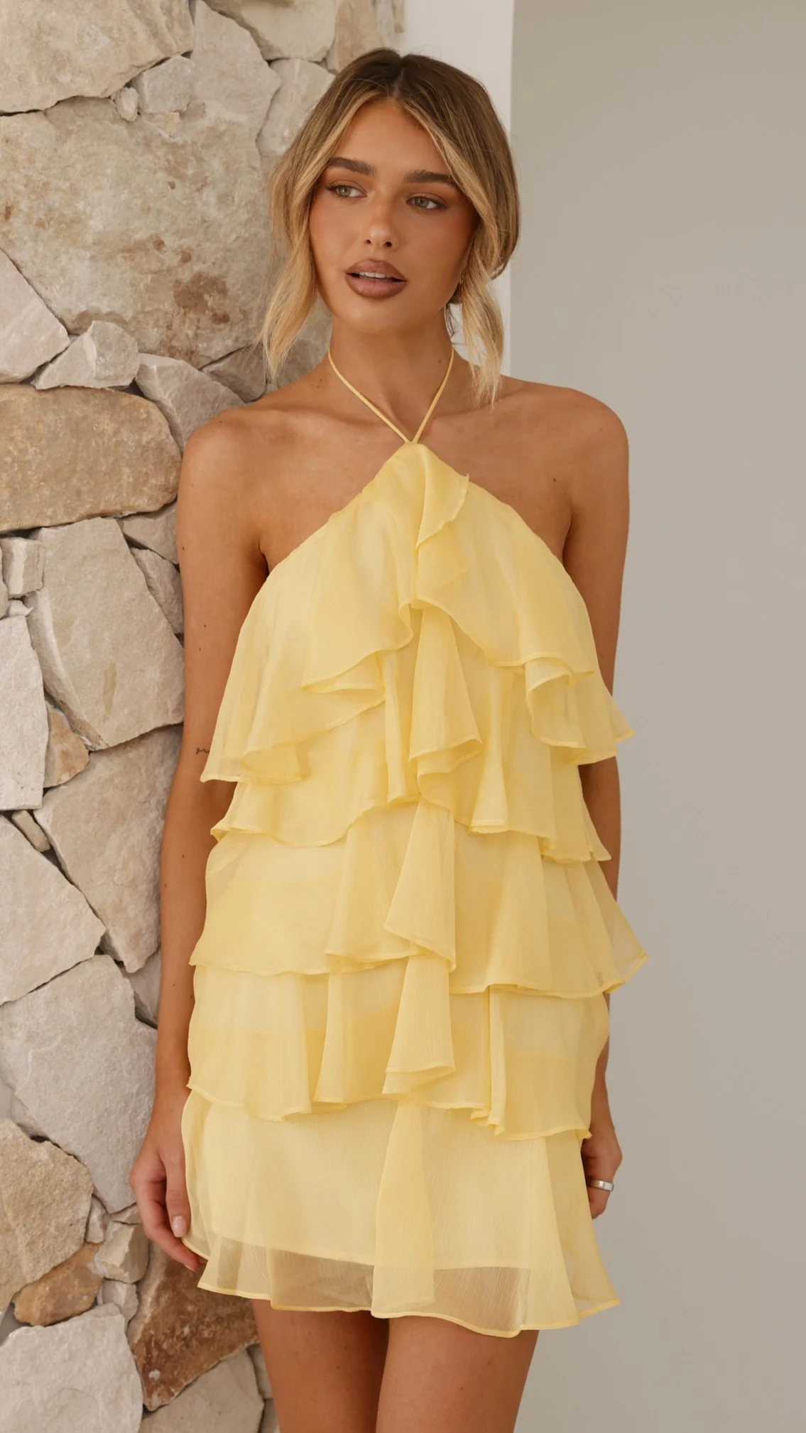 Soho Mini Dress - Yellow