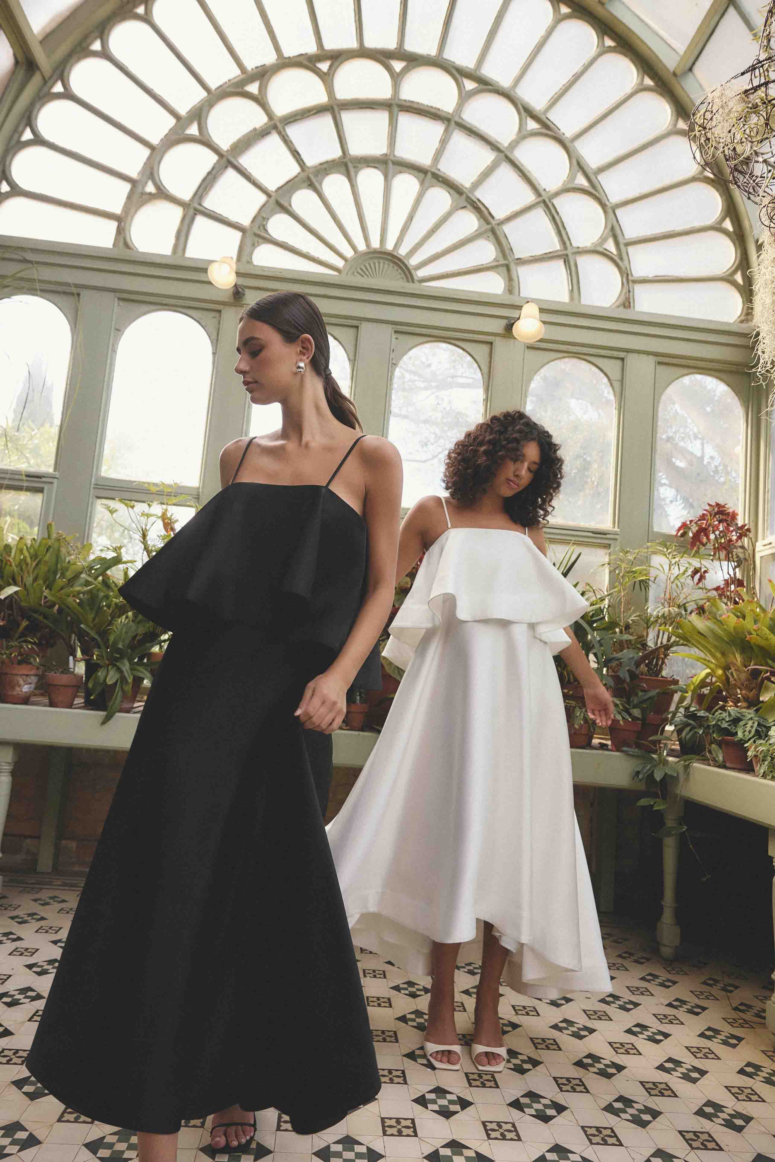 Reyna Tiered Maxi Dress in Black