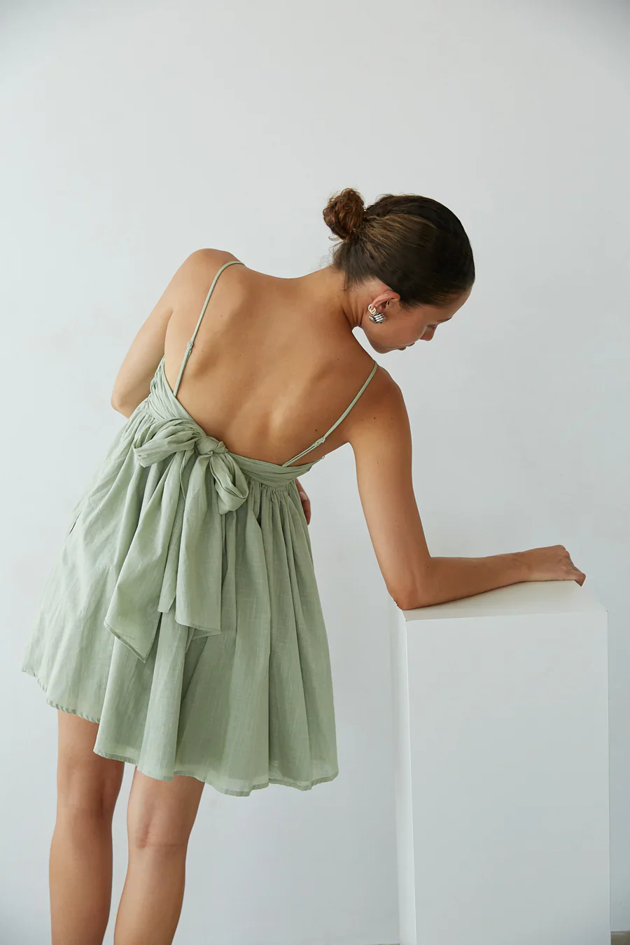 Molly Open Back Babydoll Mini Dress