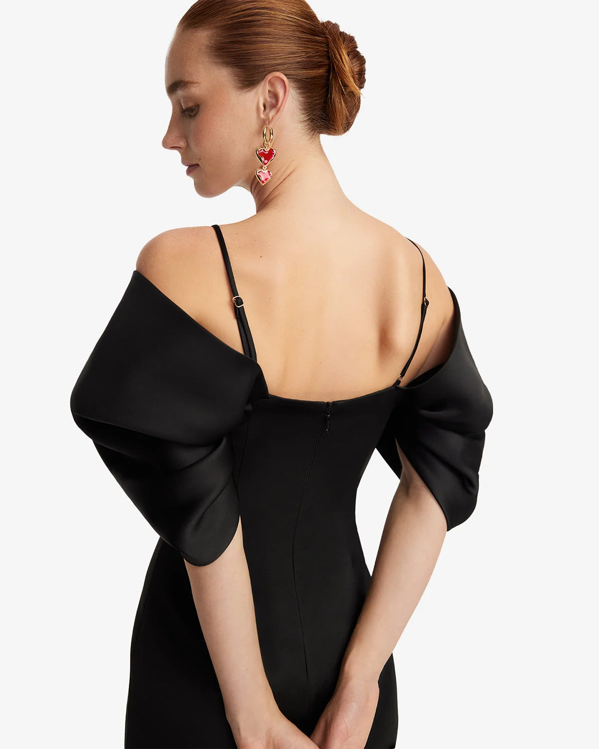 Arabella Embroidered Maxi Dress - Ebony