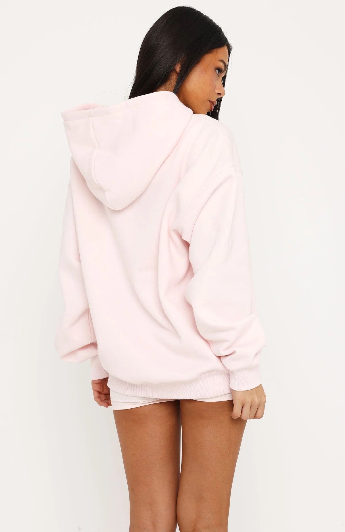 Little Daydream Zip Front Hoodie Icy Pink