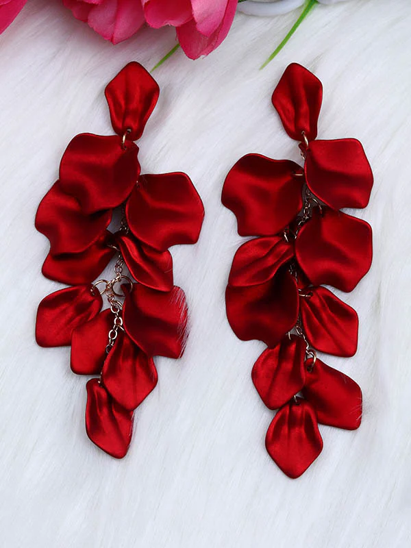 Chains Flower Shape Earrings Accessories