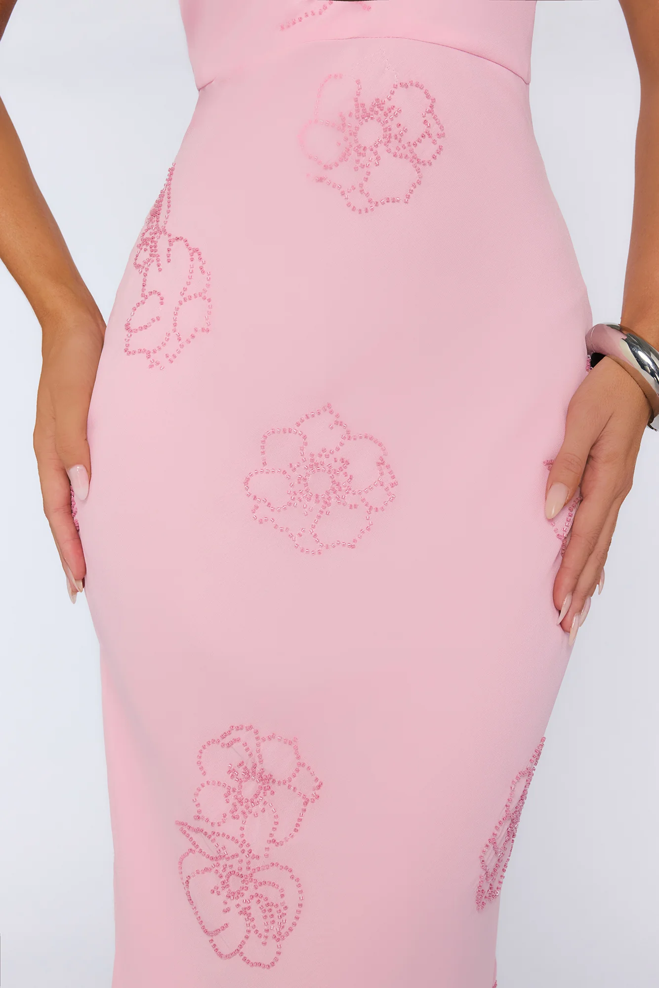 Soft Glow Up Halter Maxi Dress Pink