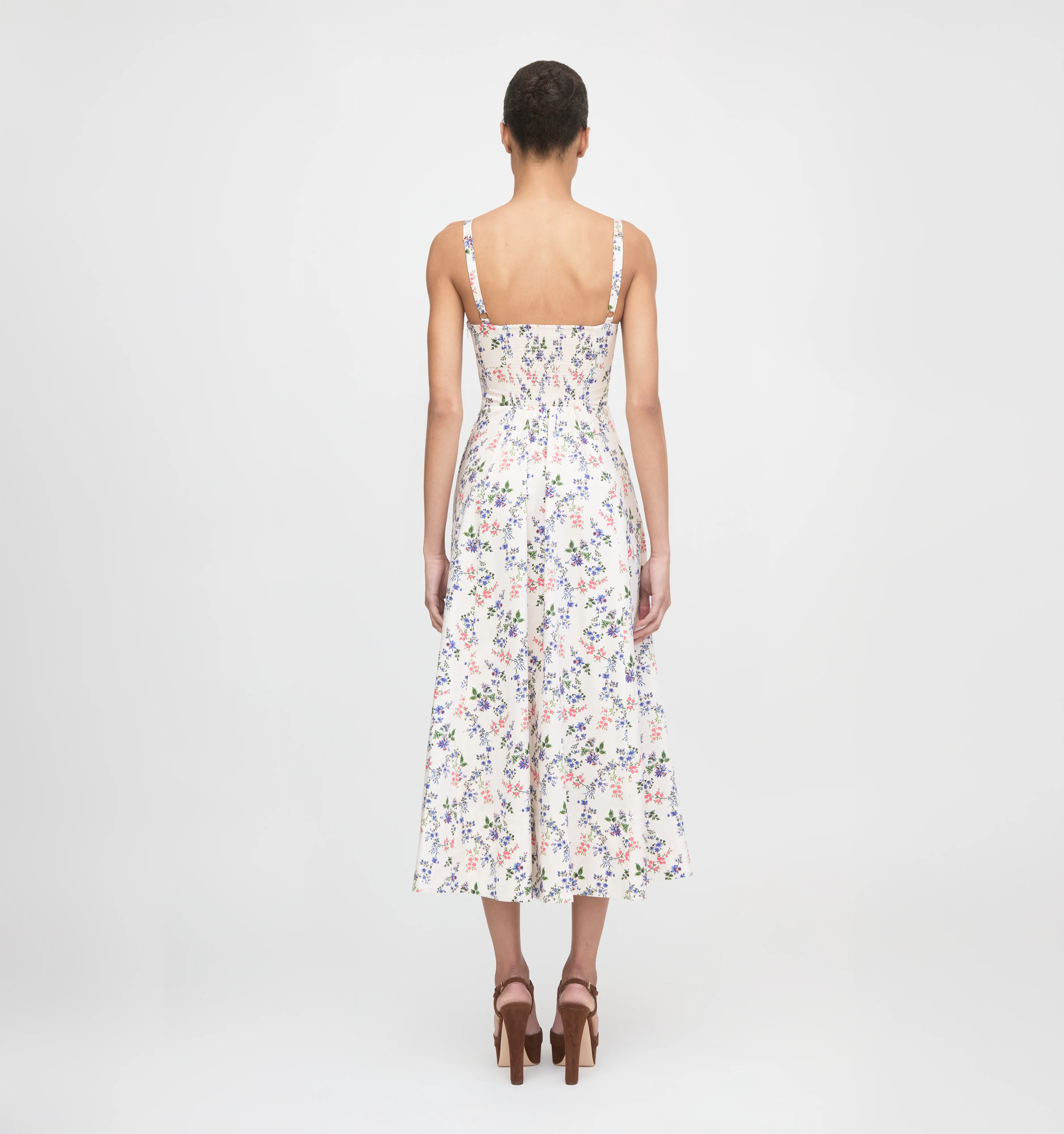 The Margot Dress - Pink Scallop Bow Chintz
