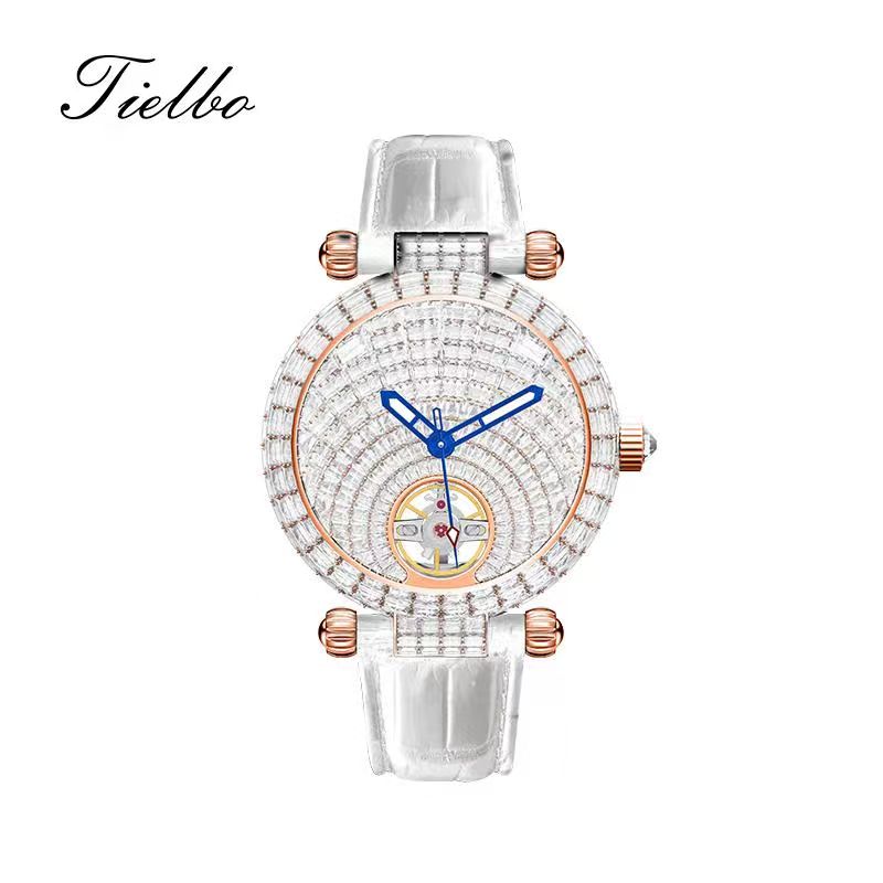 Stellar Night Automatic Watch – 38mm, Full Crystal T856L