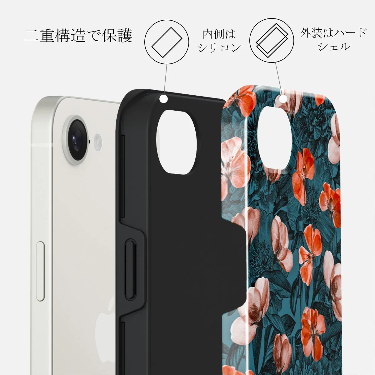 No Rain No Flowers - iPhone 16e ケース