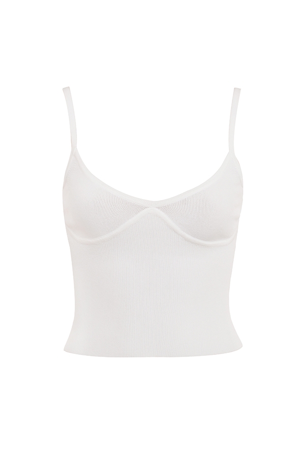 White Dainty Knit Top