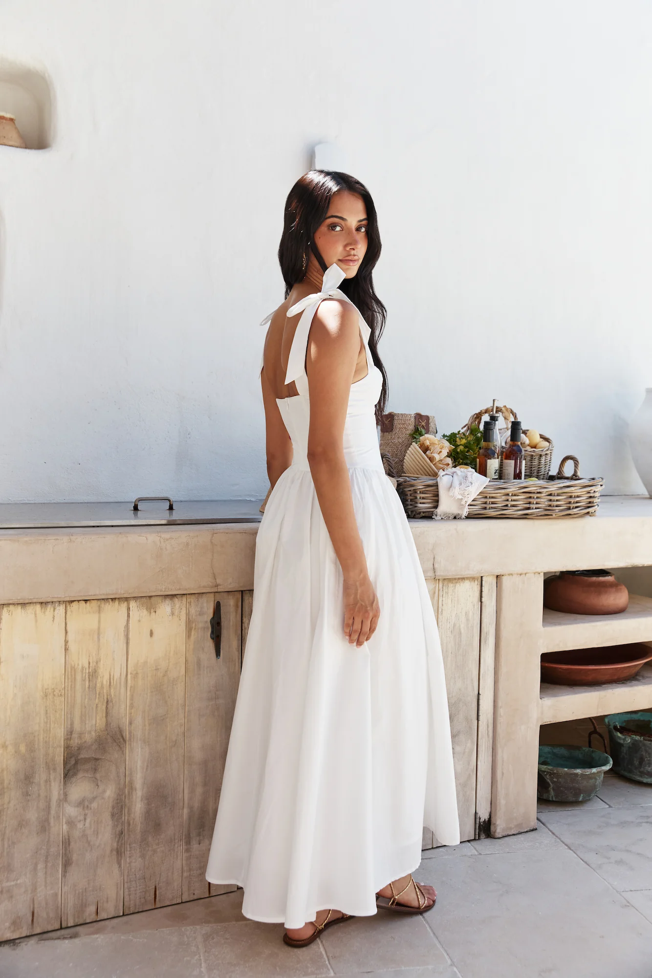 December Dawn Midi Dress White - luluinthesky