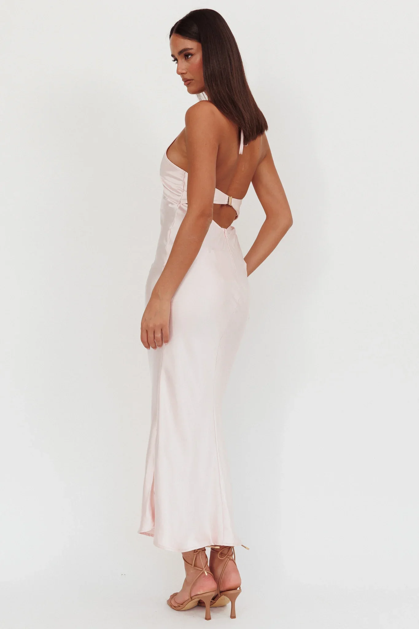 Jassinta Keyhole Bust Maxi Dress Pink