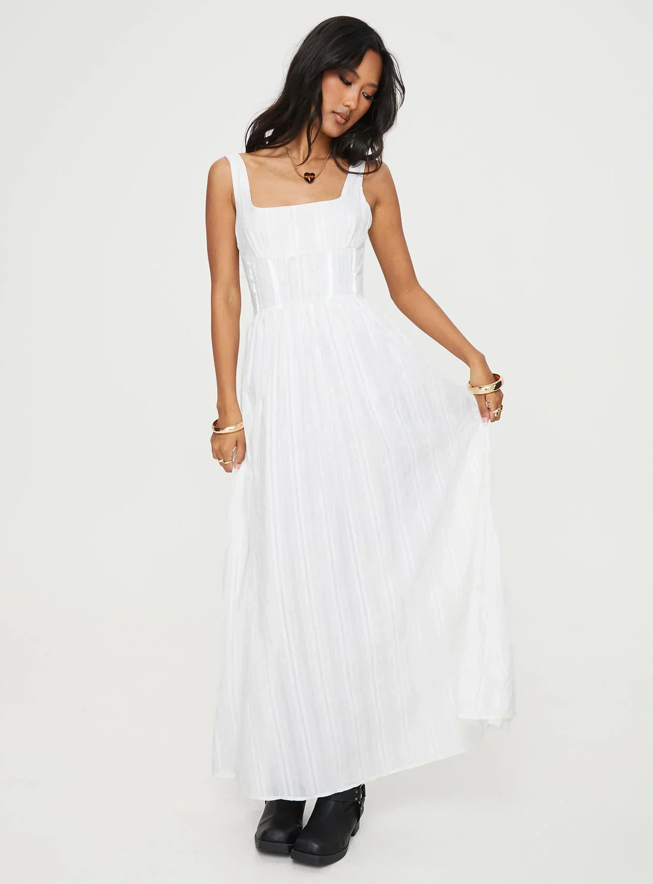 Lorinda Maxi Dress White