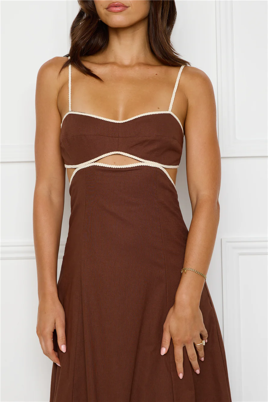 Island Dreamer Maxi Dress Brown