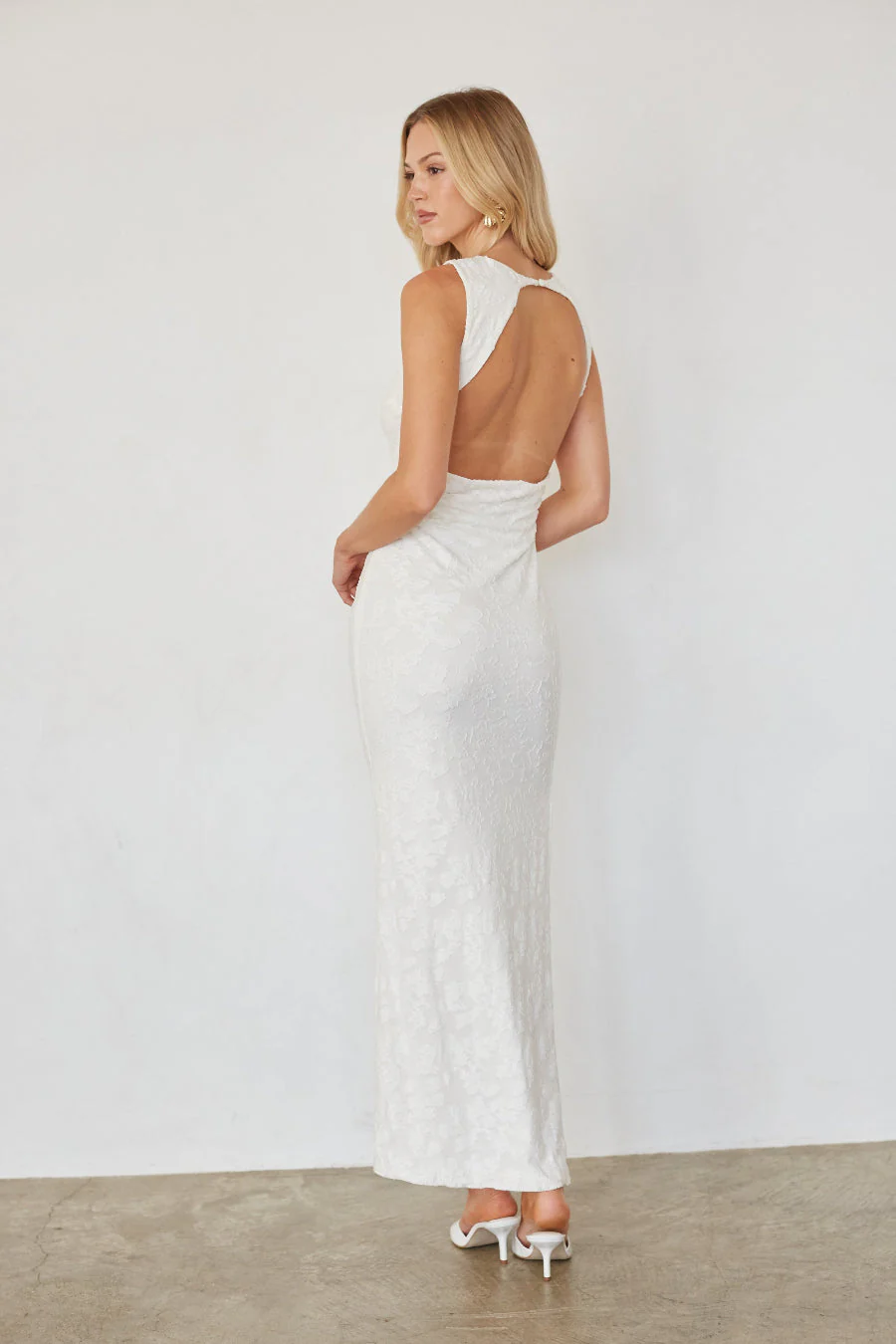 Liana Textured Bodycon Maxi Dress
