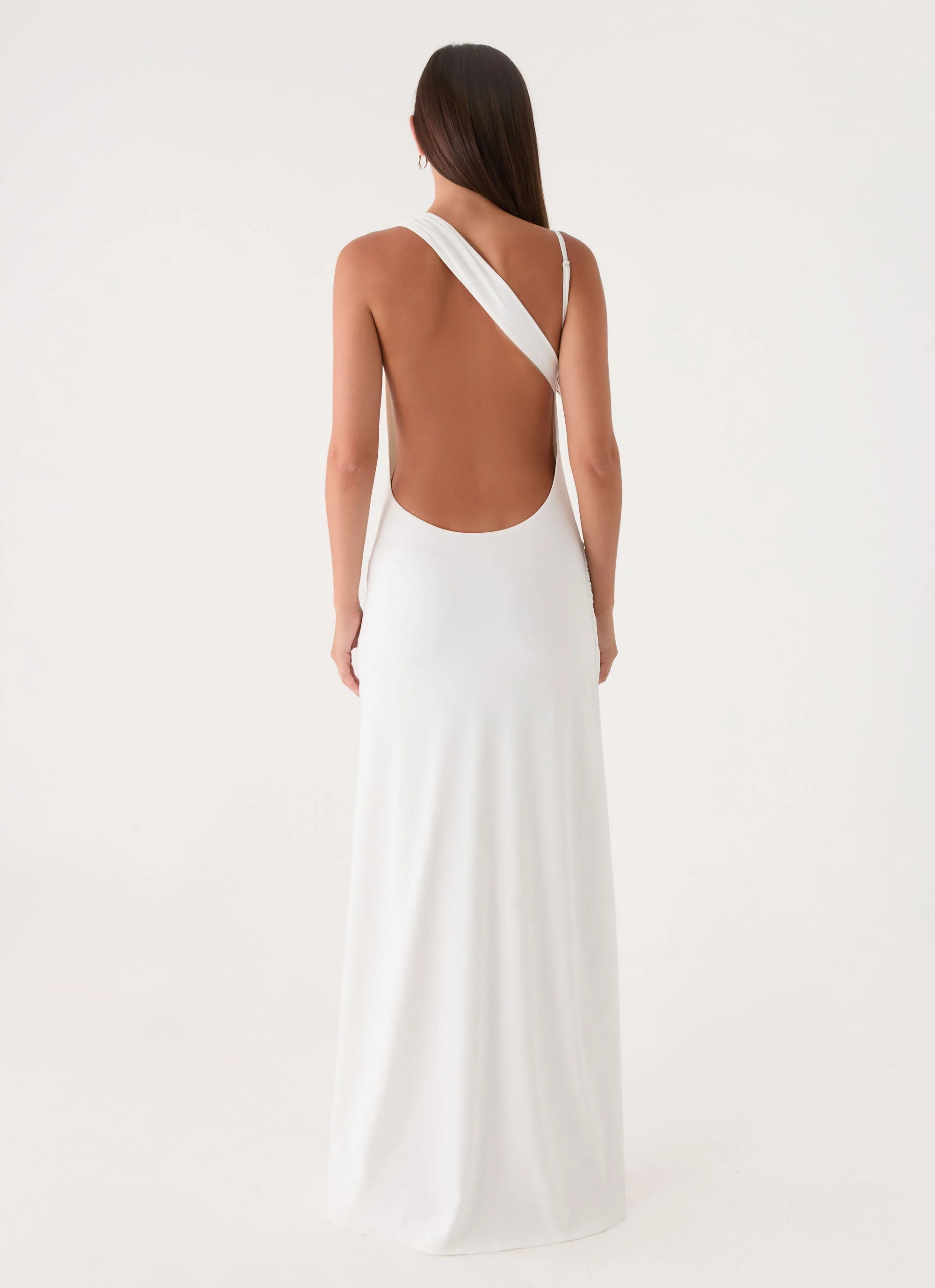 Isamaya Maxi Dress - White - luluinthesky