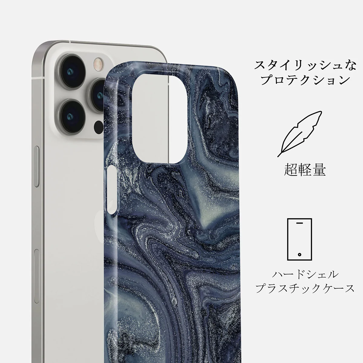 Navy Trench - Blue iPhone 13 Pro ケース
