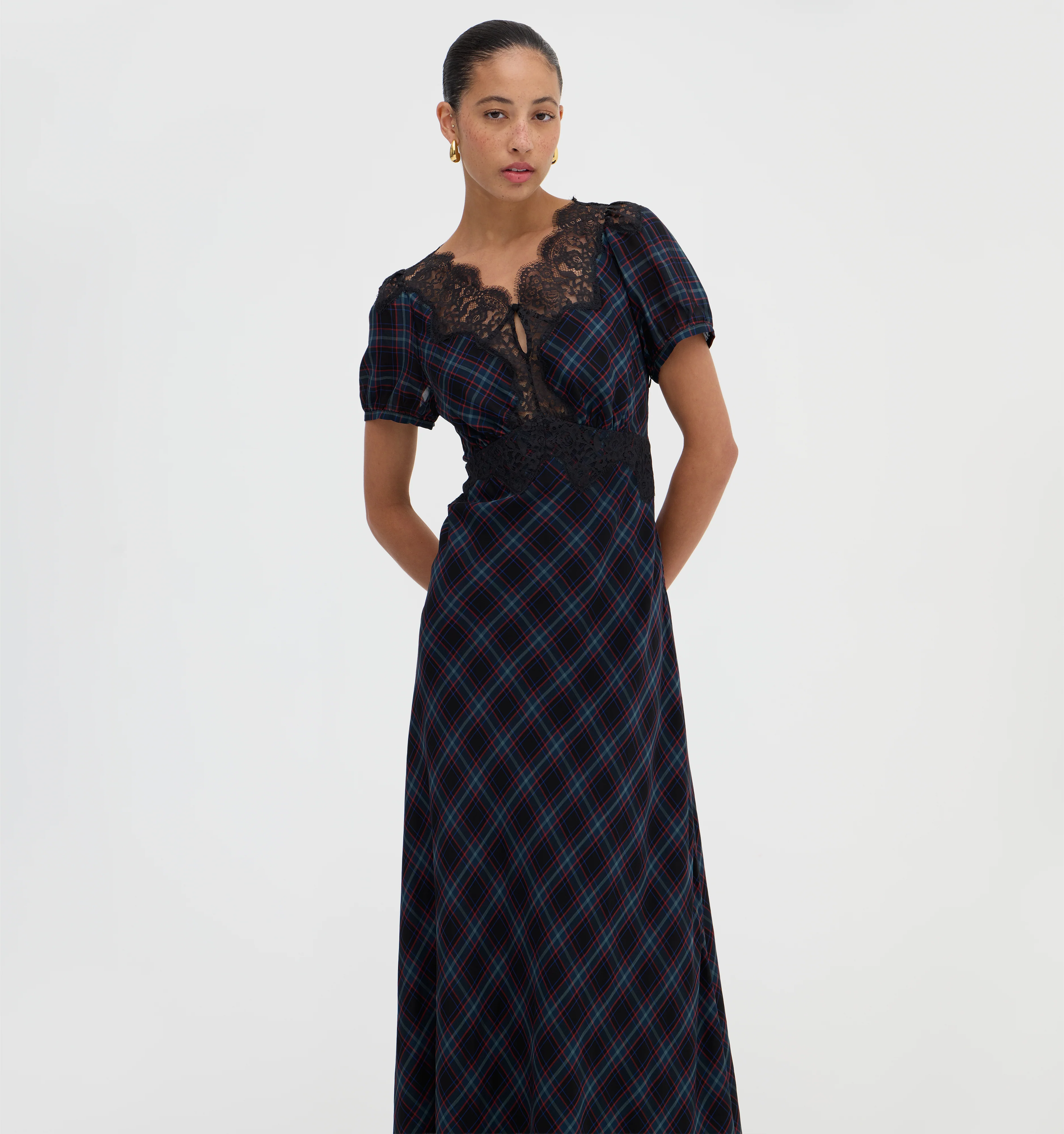The Oakley Dress - Jewel Tartan