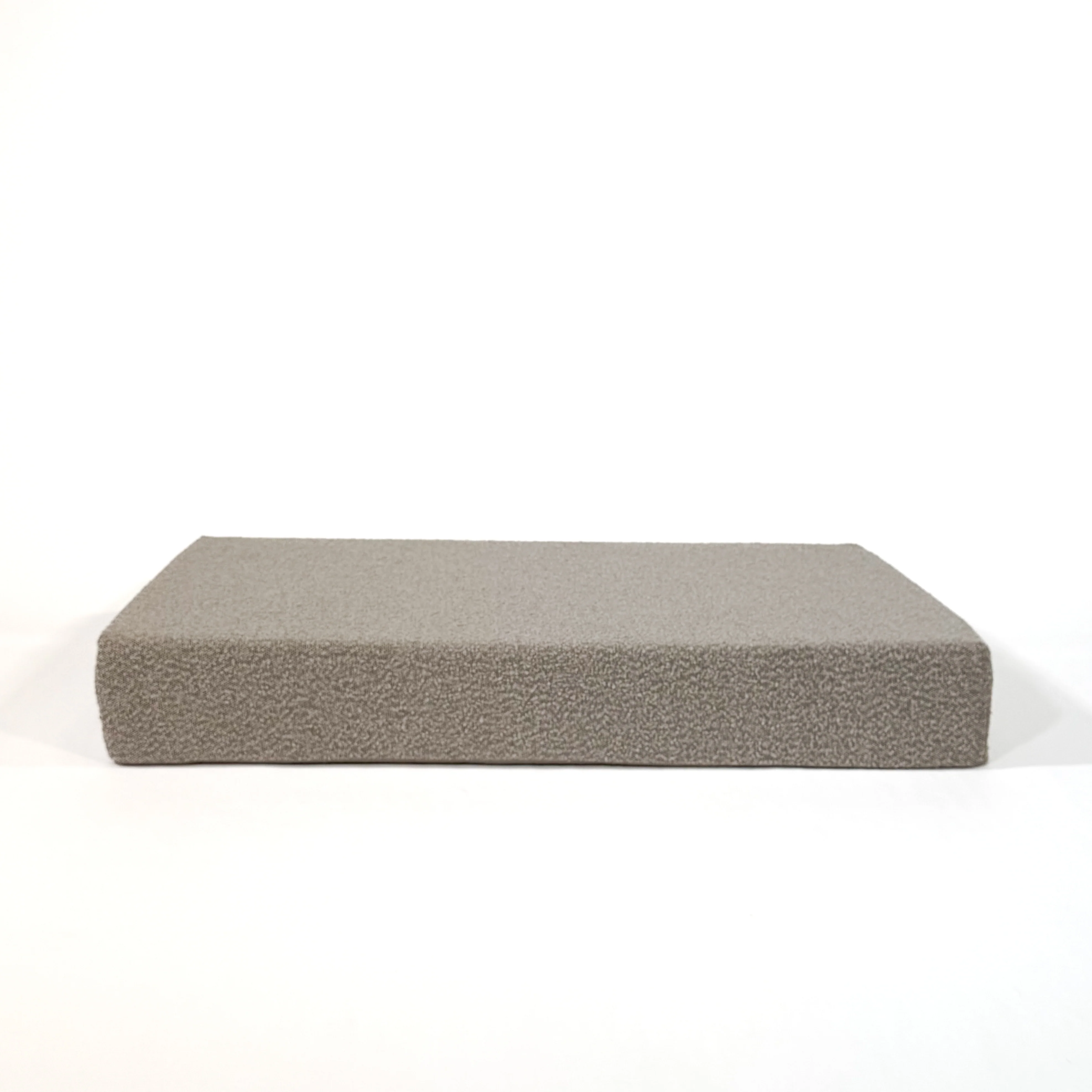 Large Bouclé Orthopedic Dog Bed (Cushion, Sand)