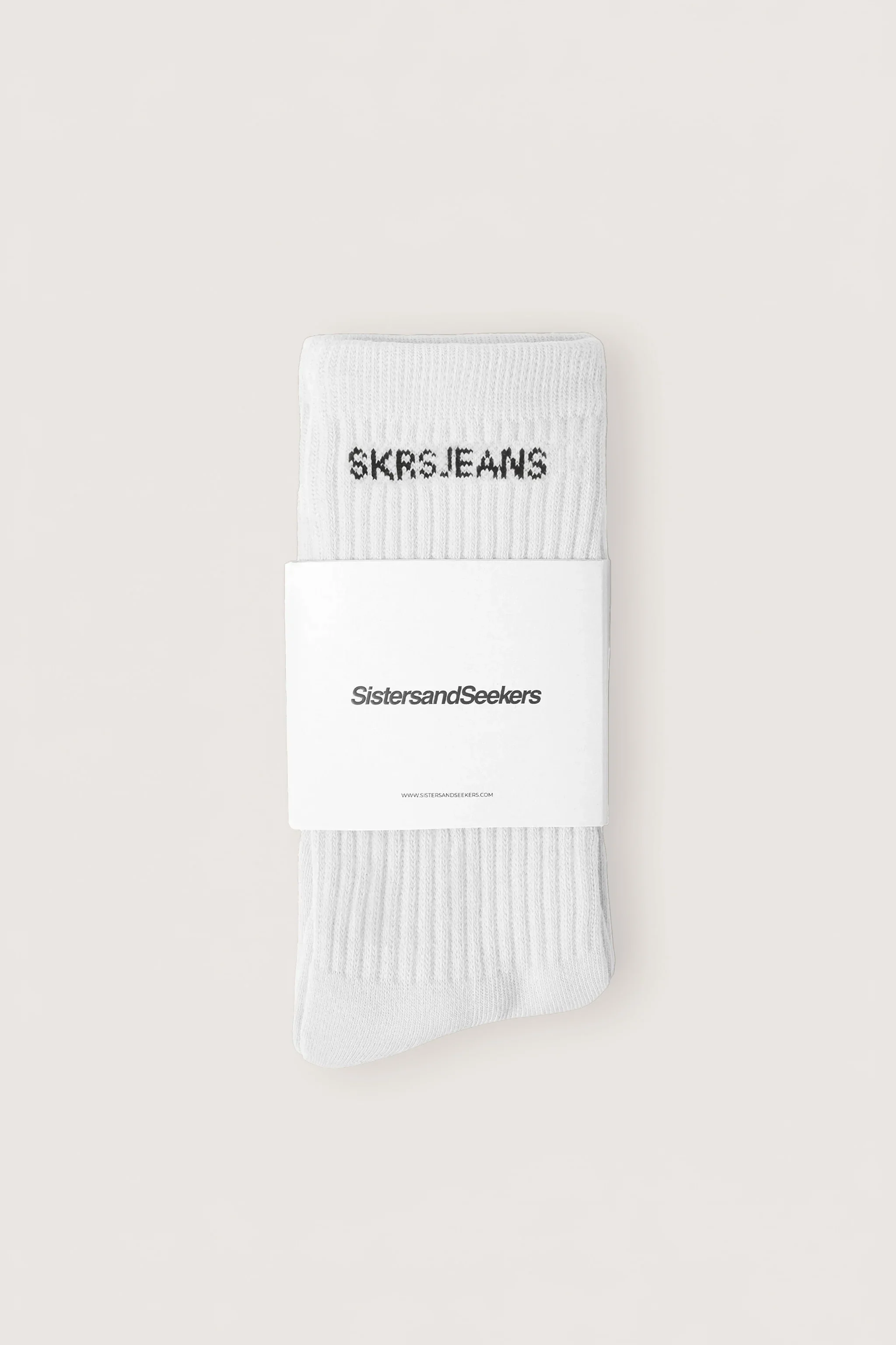 SKRS Classic Crew Socks in White