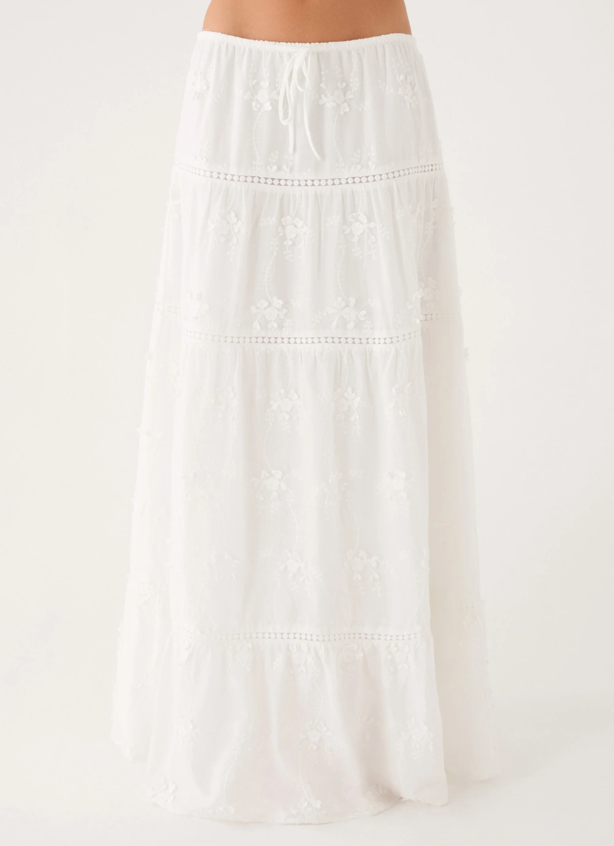 Yours To Keep Maxi Skirt - White