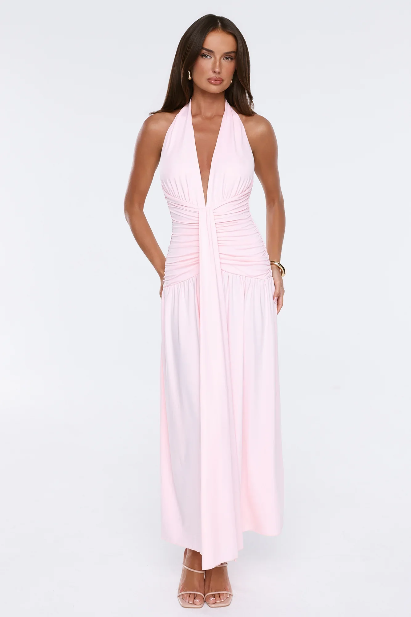Endless Days Halter Maxi Dress Pink