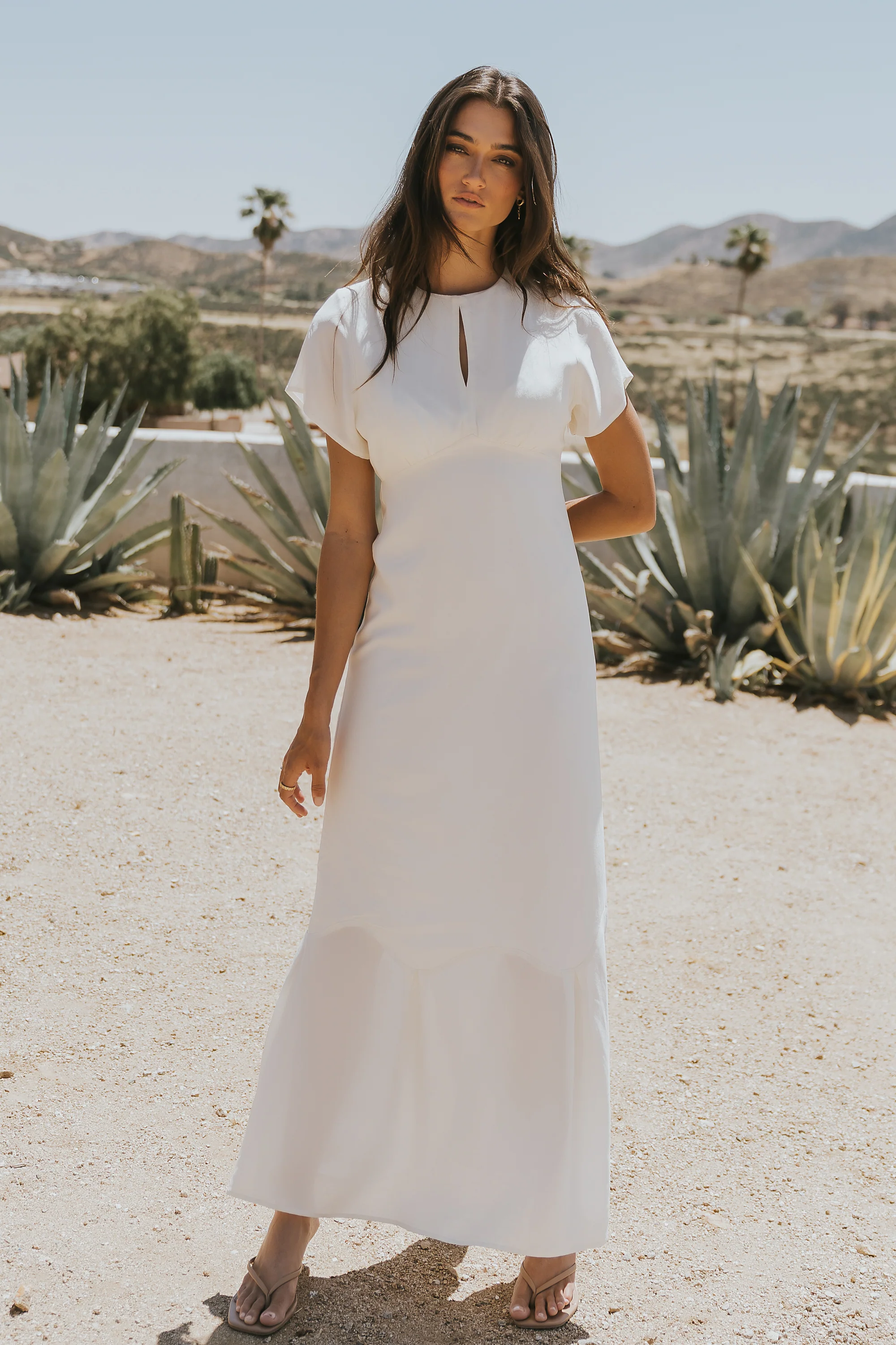 Malia Maxi Dress in Off White