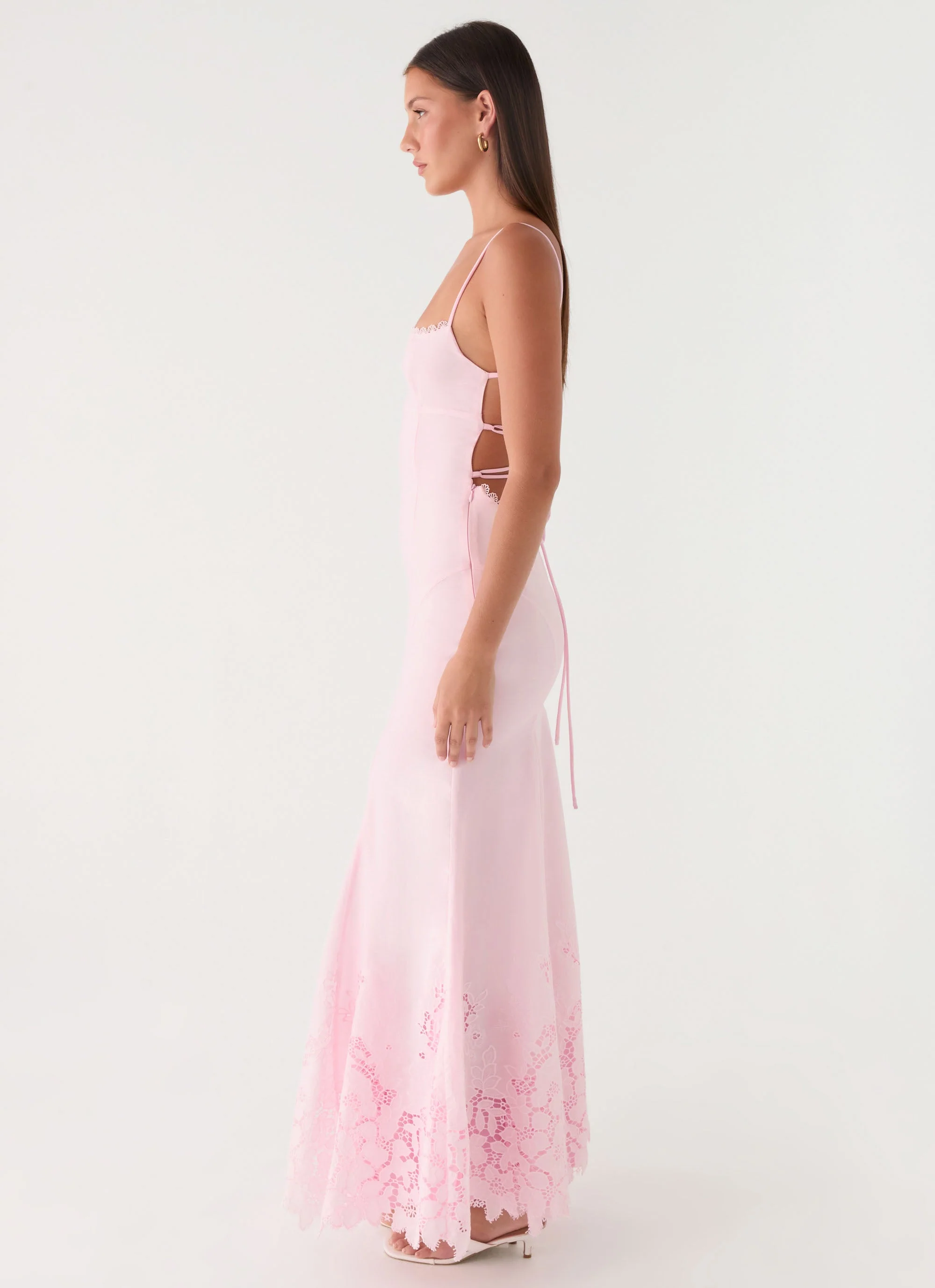 Esenia Maxi Dress - Pink - luluinthesky