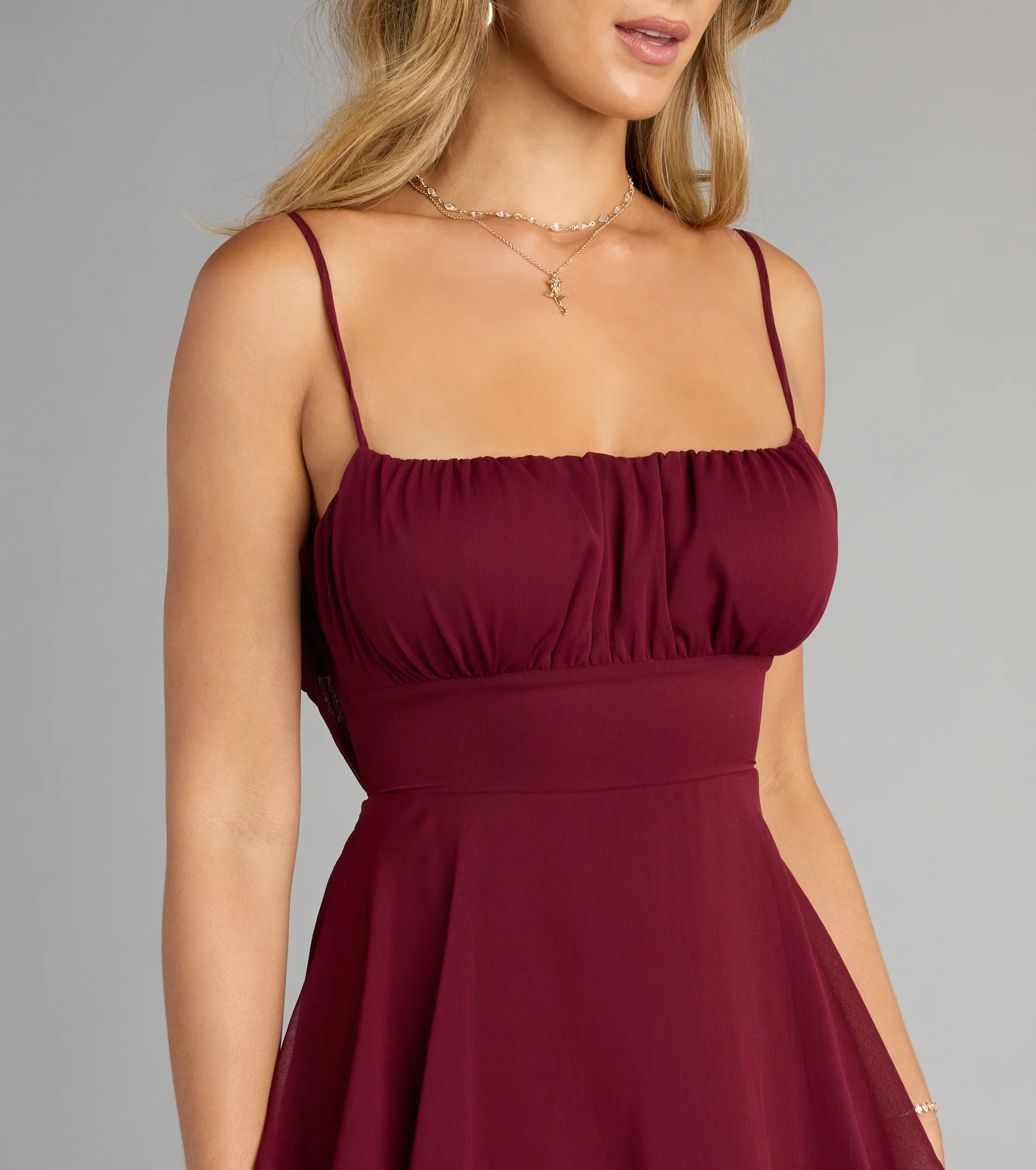 Evening Soirée Chiffon Maxi Dress - luluinthesky