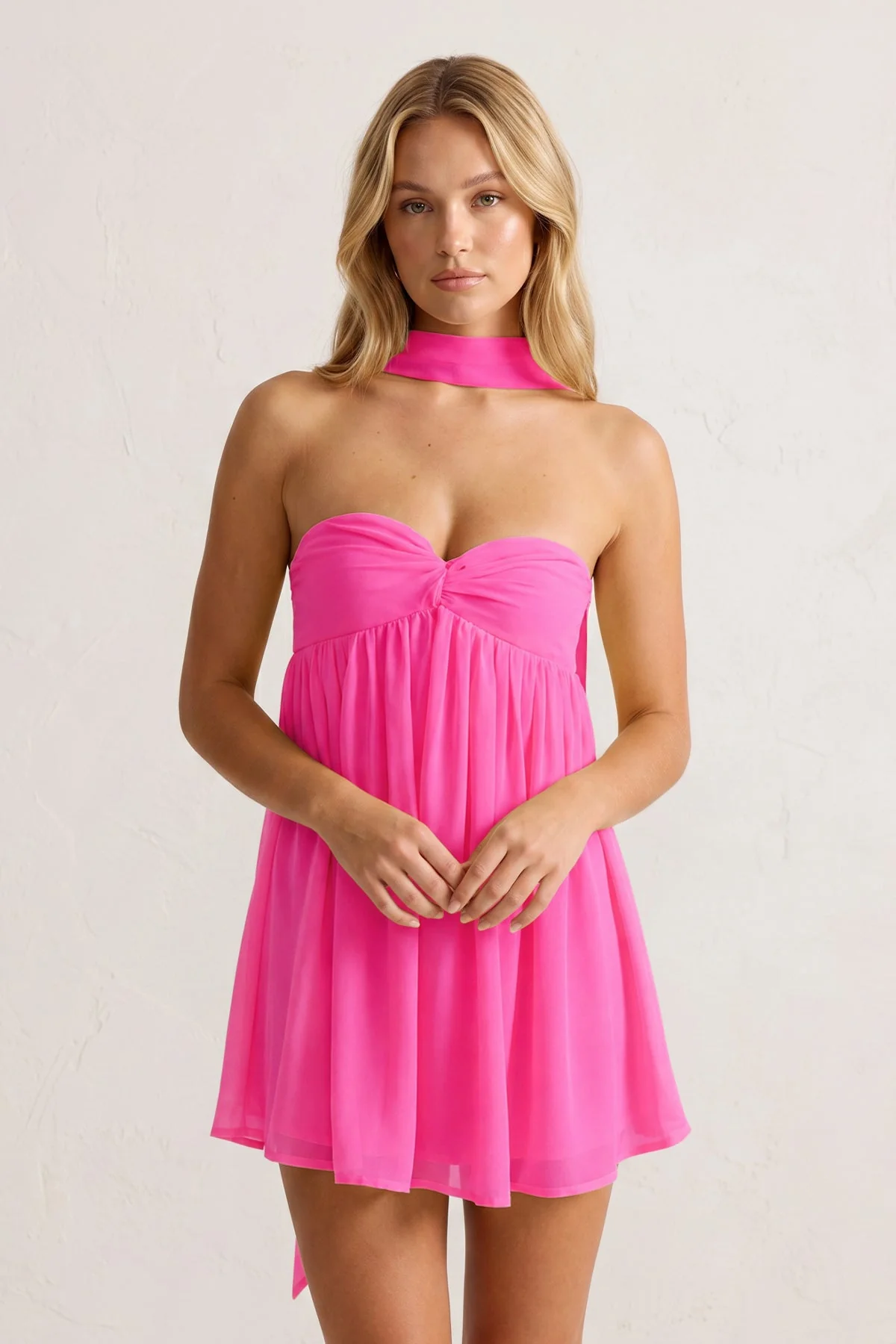 Sweetheart Ruched A-Line Chiffon Homecoming Dress