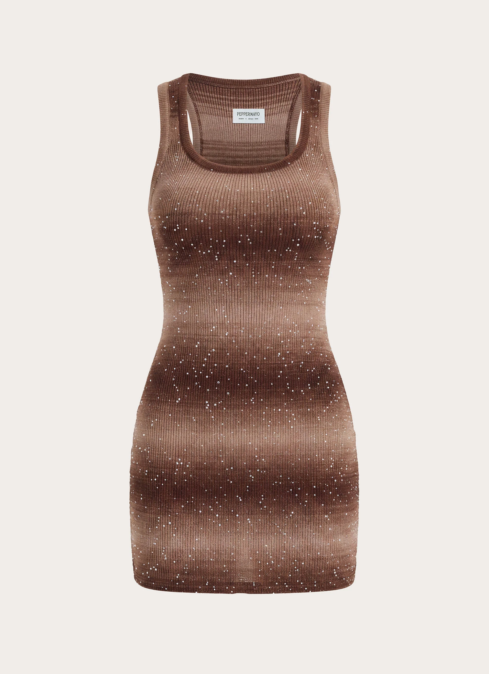 Pirella Knit Mini Dress - Chocolate Ombre - luluinthesky