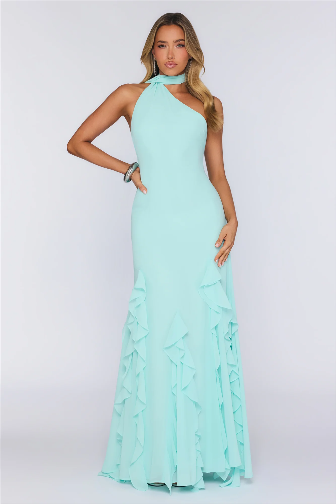 Prettiest Guest Wrap Neck Maxi Dress Sage