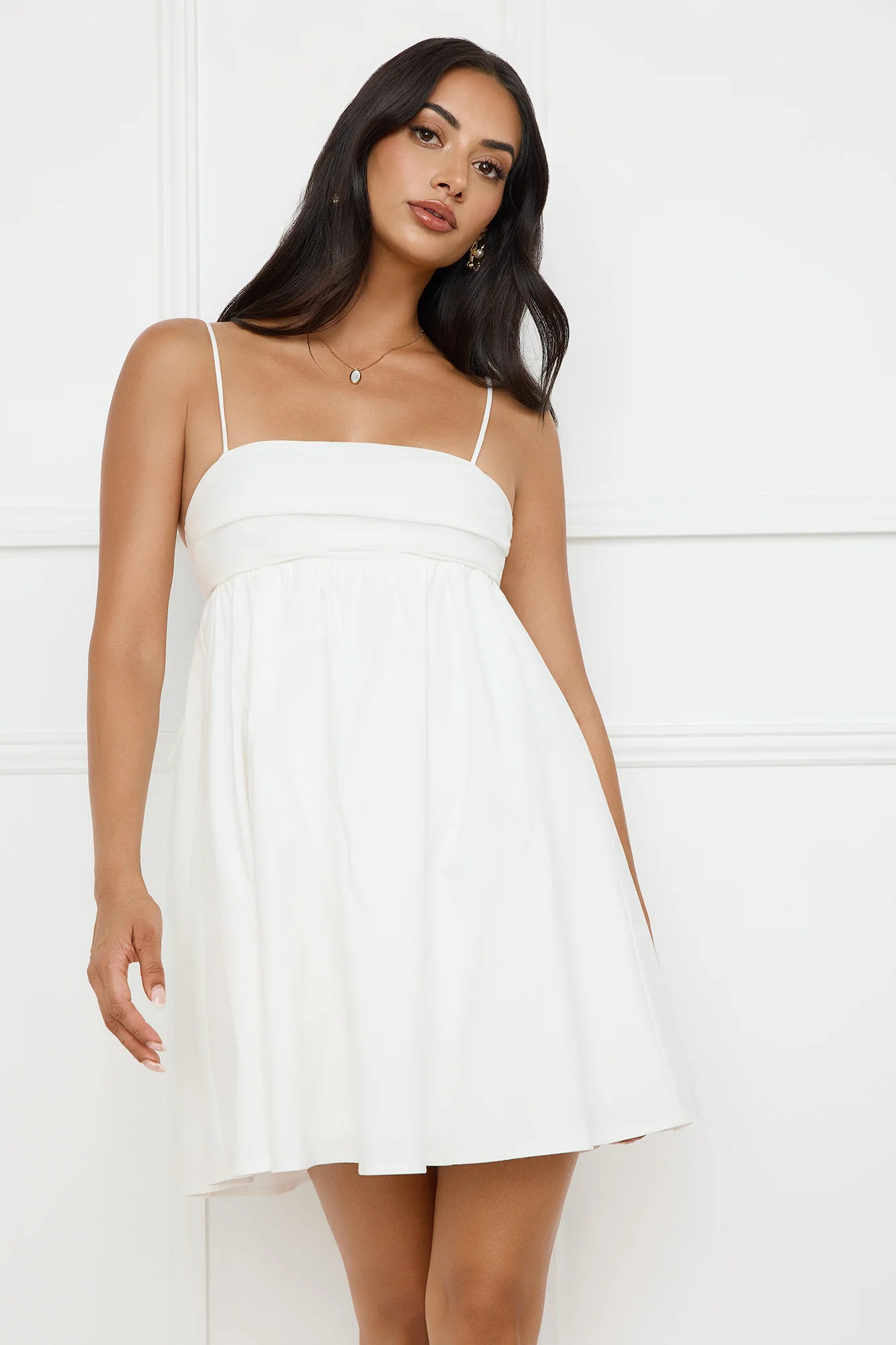 Sands Of Paradise Mini Dress White - luluinthesky