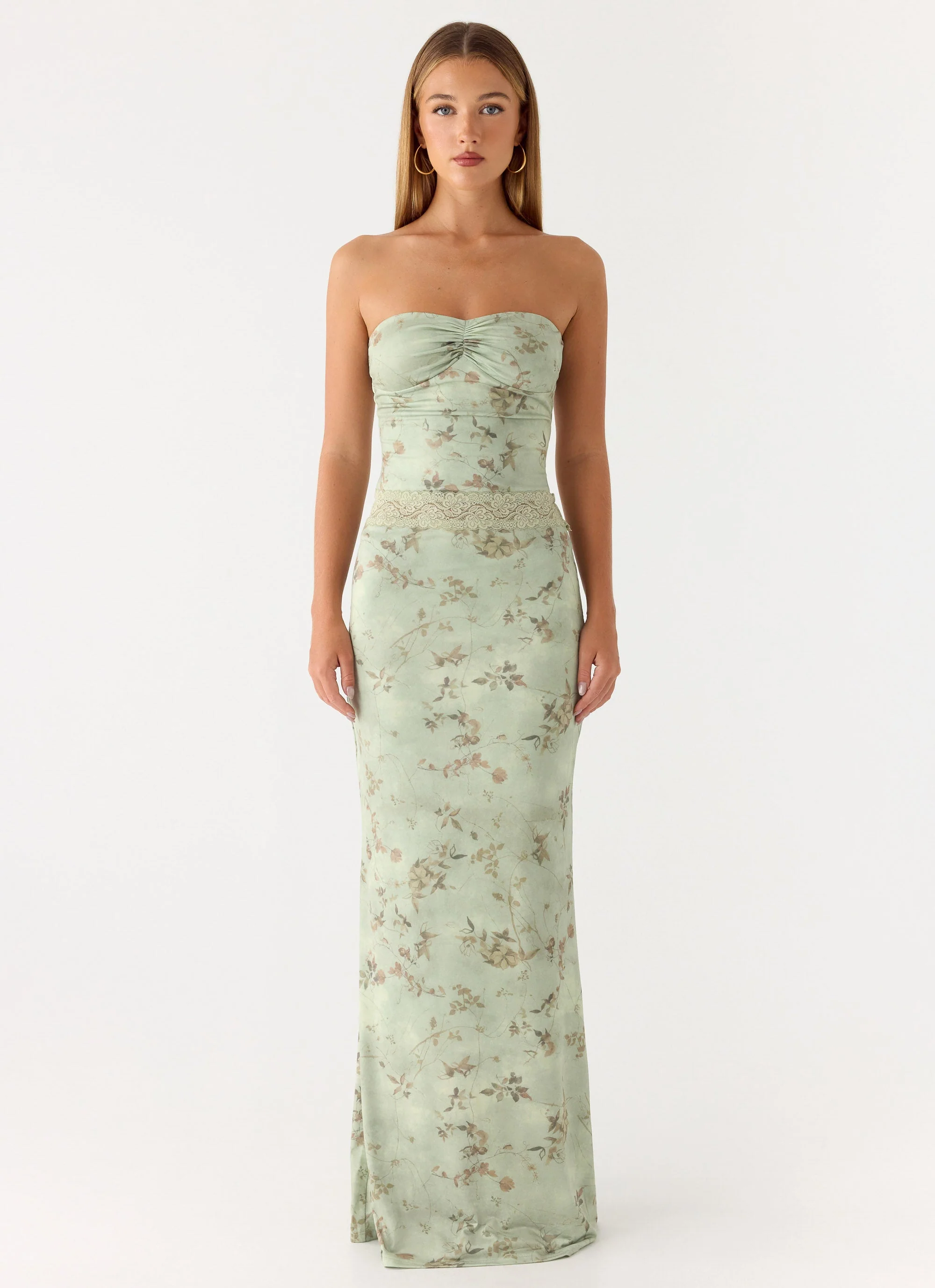 Come Through Maxi Dress - Wispy Fern - luluinthesky