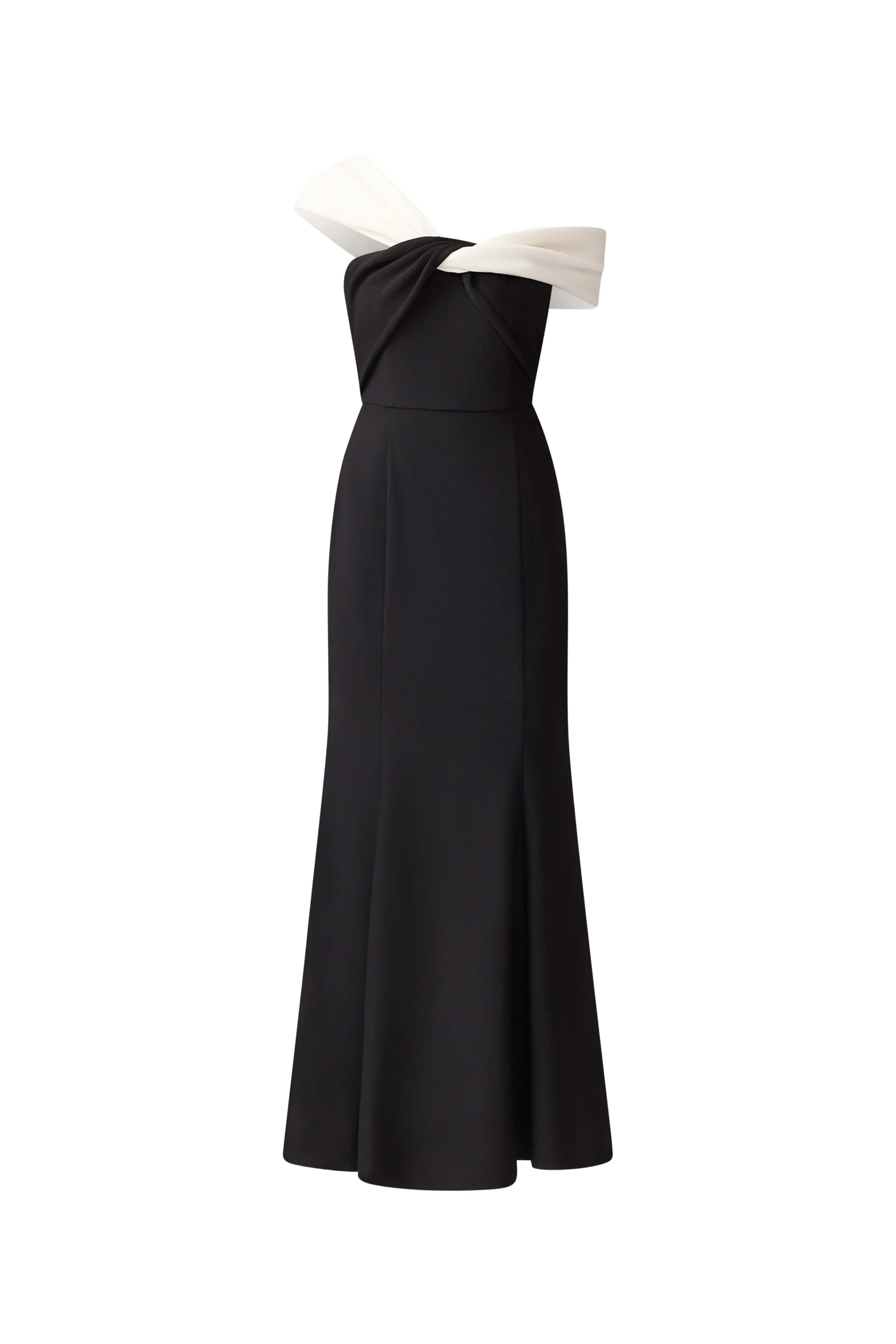 Ruby Off The Shoulder Gown in Black
