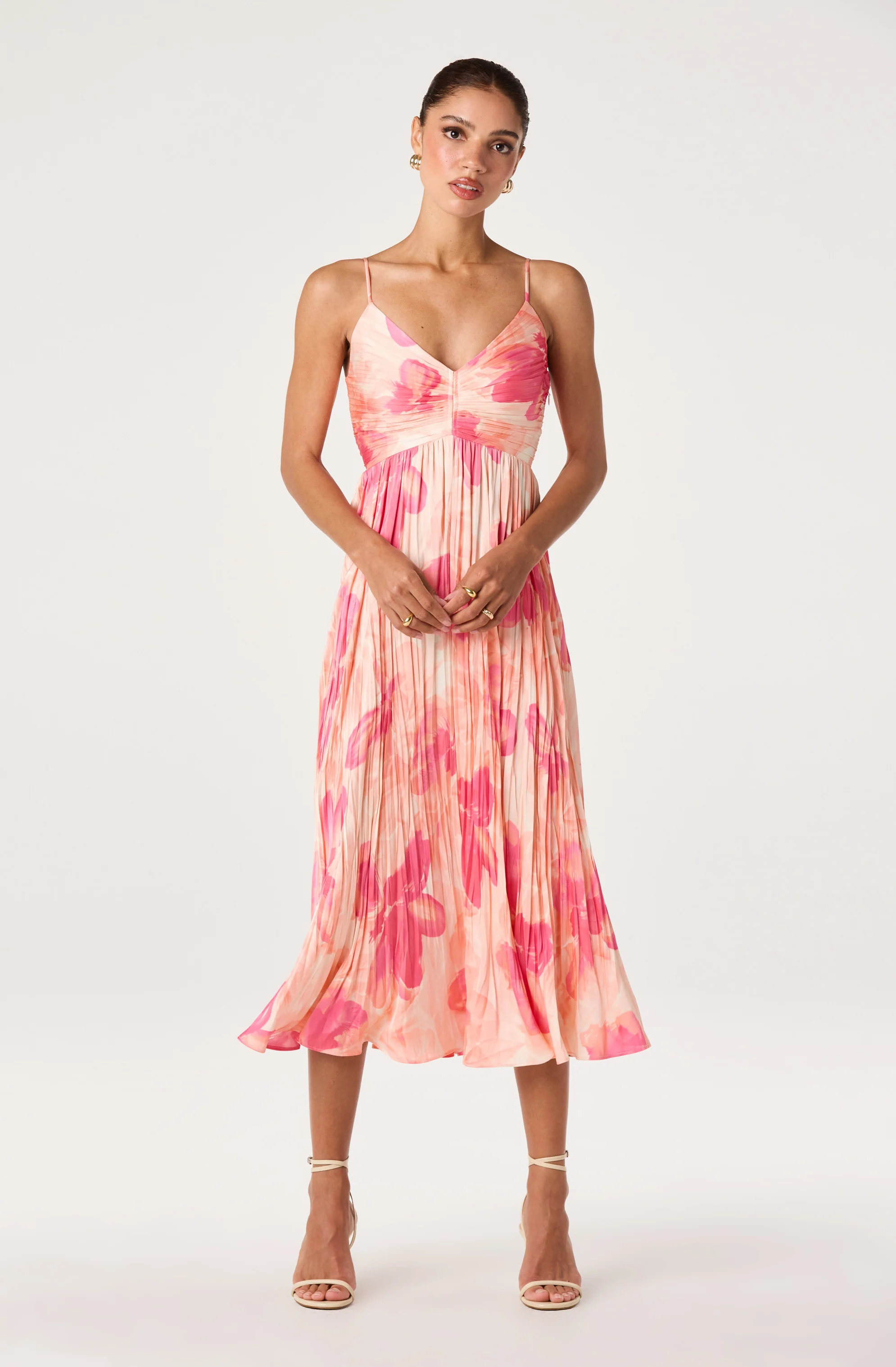 Maeve Pleated Midi Dress