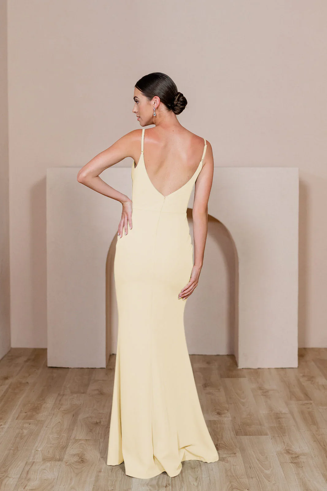 Ellapink Crepe Dress | Made To Order