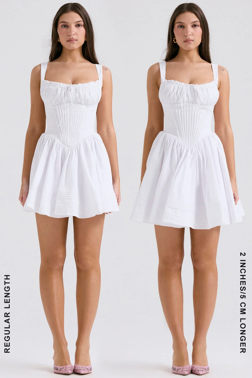 white cotton mini dress