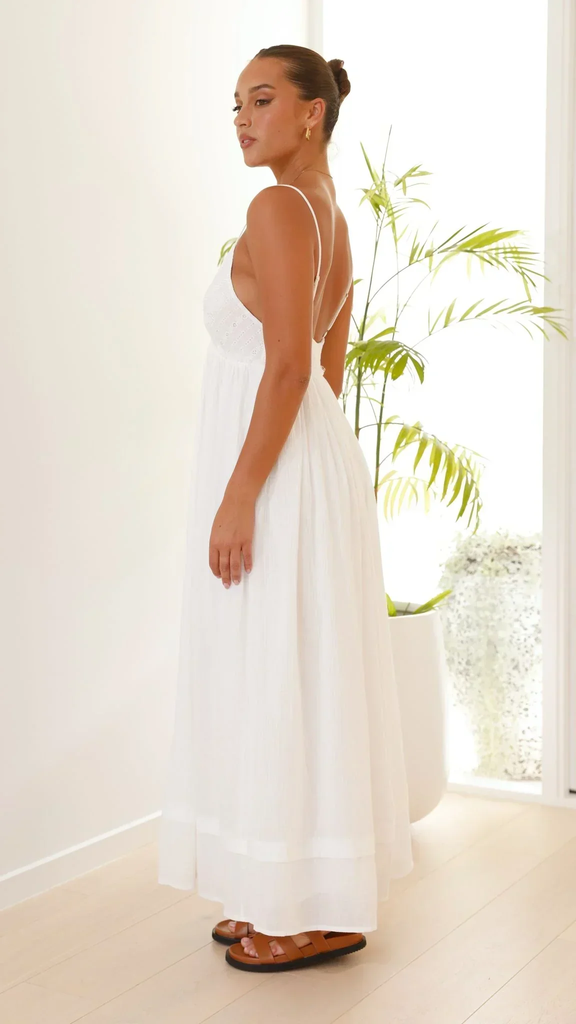 Elouise Maxi Dress - White - luluinthesky