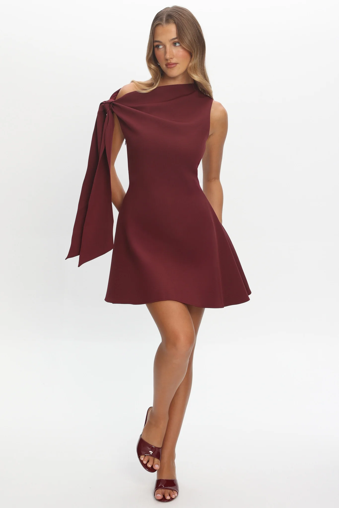 It’s A Match Mini Dress Burgundy