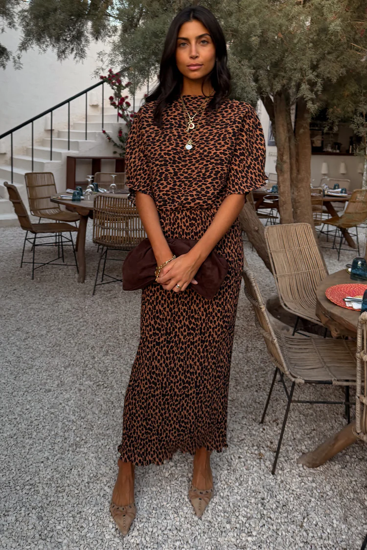Lucia Leopard Tilly Dress Petite