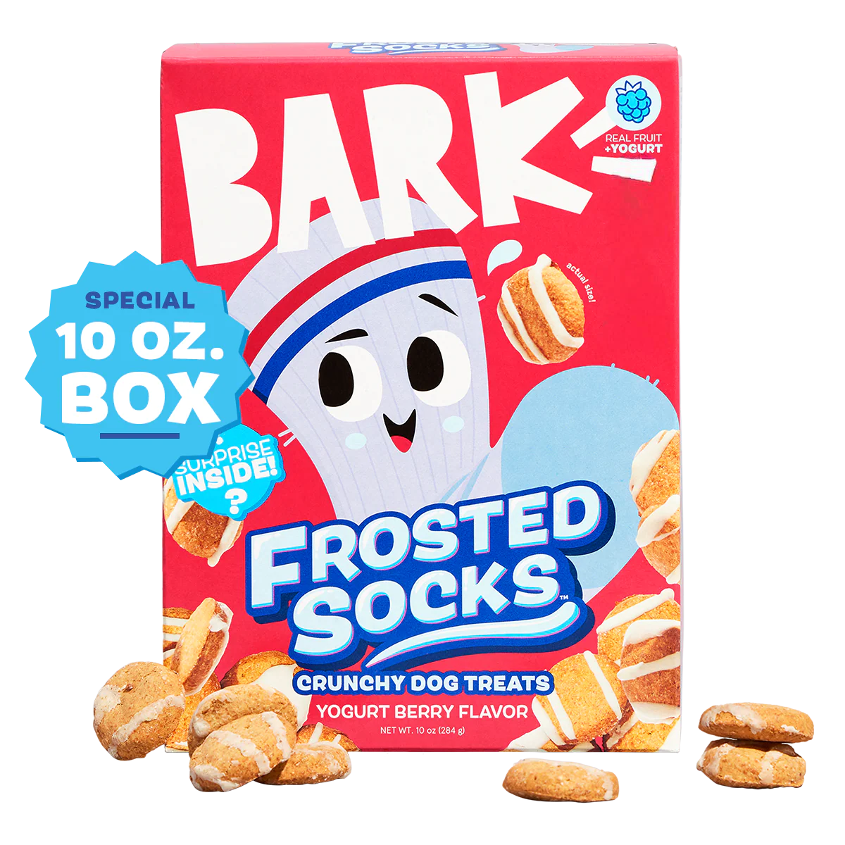 Frosted Socks™ Yogurt Berry Flavor Vegetarian Hard & Crunchy Dog Treats, 10 Oz