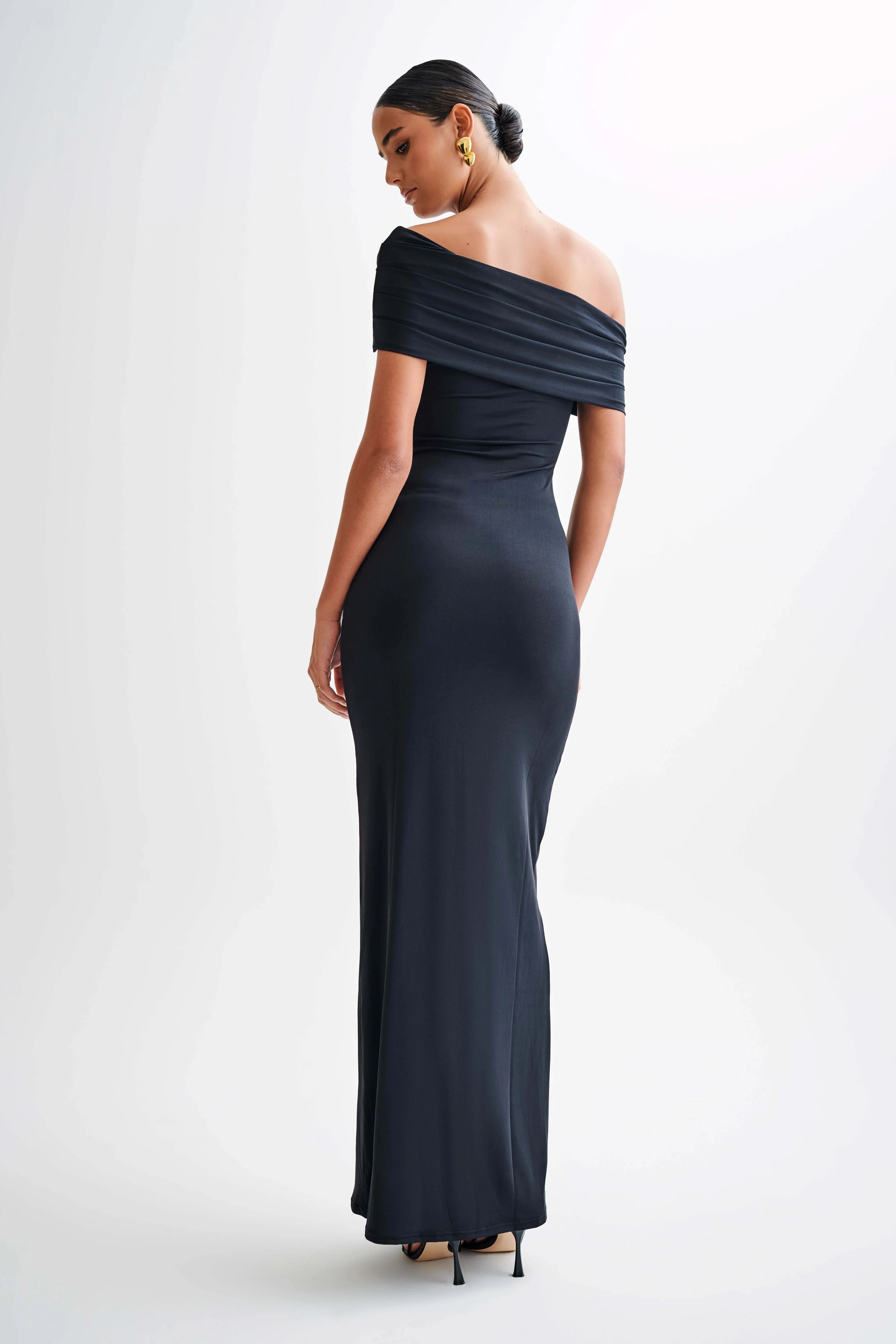 Cassandra-Off-Shoulder-Slinky-Maxi-Dress-Black